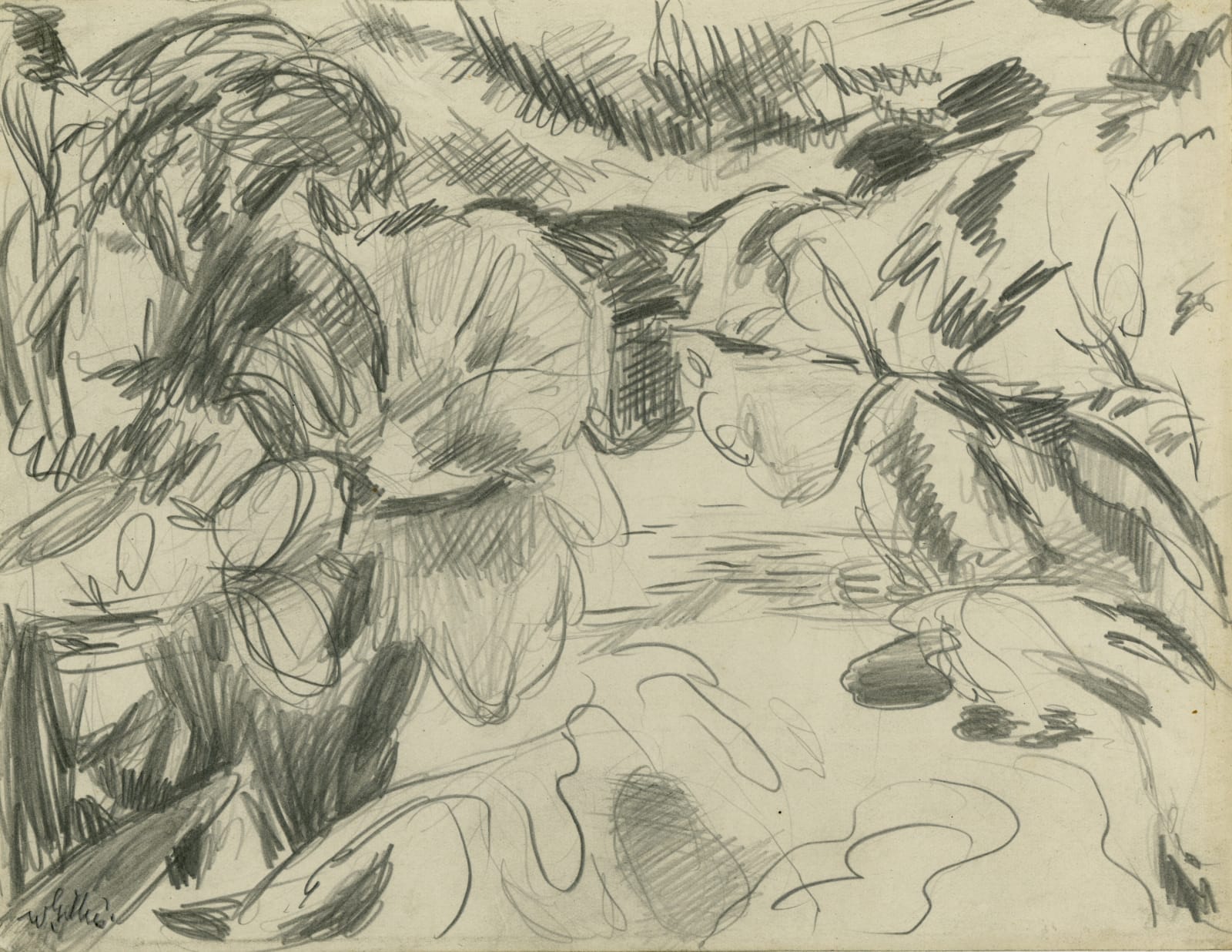 William Gillies RSA, River at Cramond