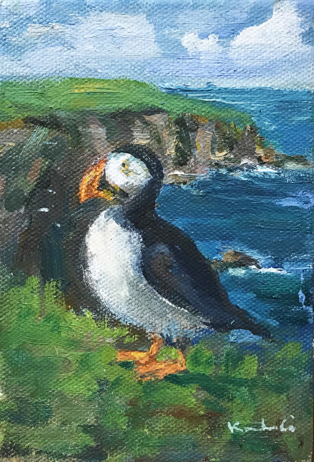 Henry Kondracki RSA, Puffin, 2020