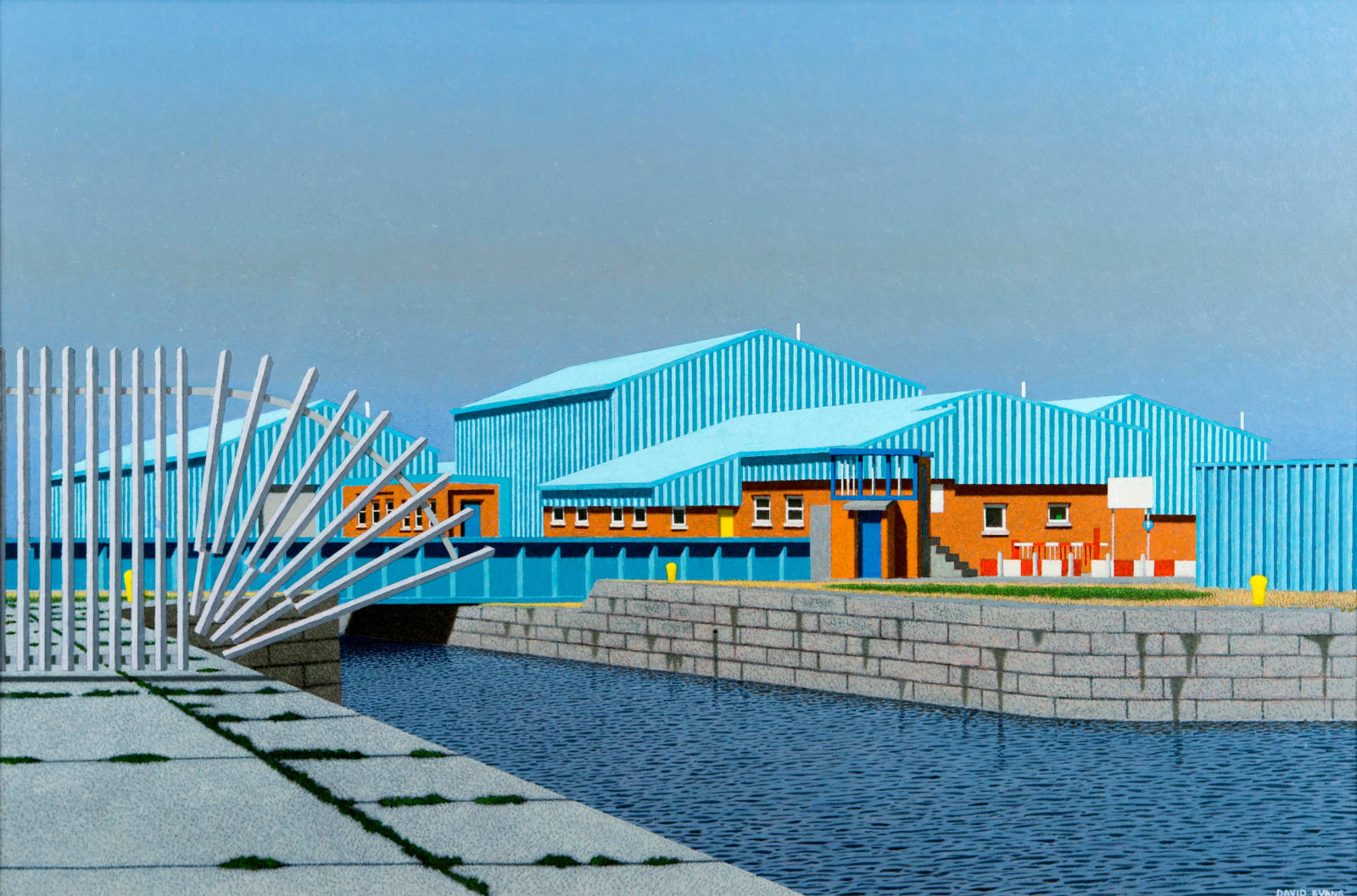 David Evans RSA, Blue Sheds in Leith