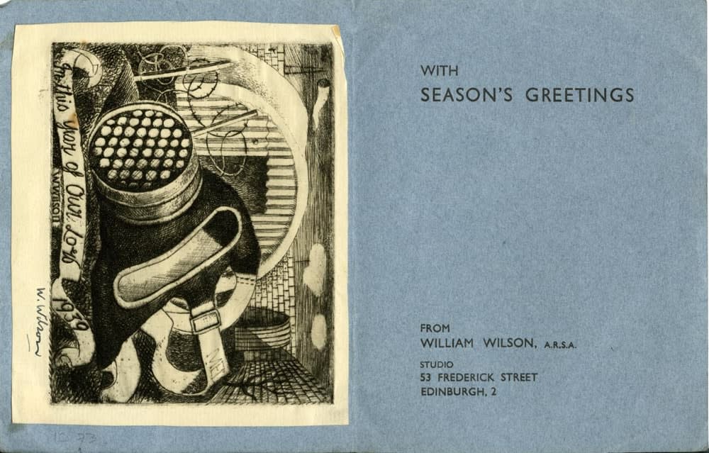 William Wilson RSA, In this Year of Our Lord (Christmas Card 1939), 1939