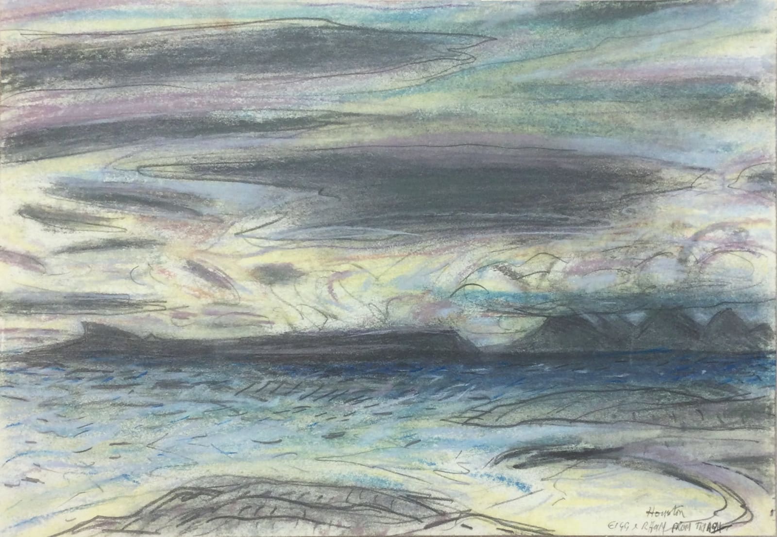 John Houston RSA, Eigg and Rhum from Traigh