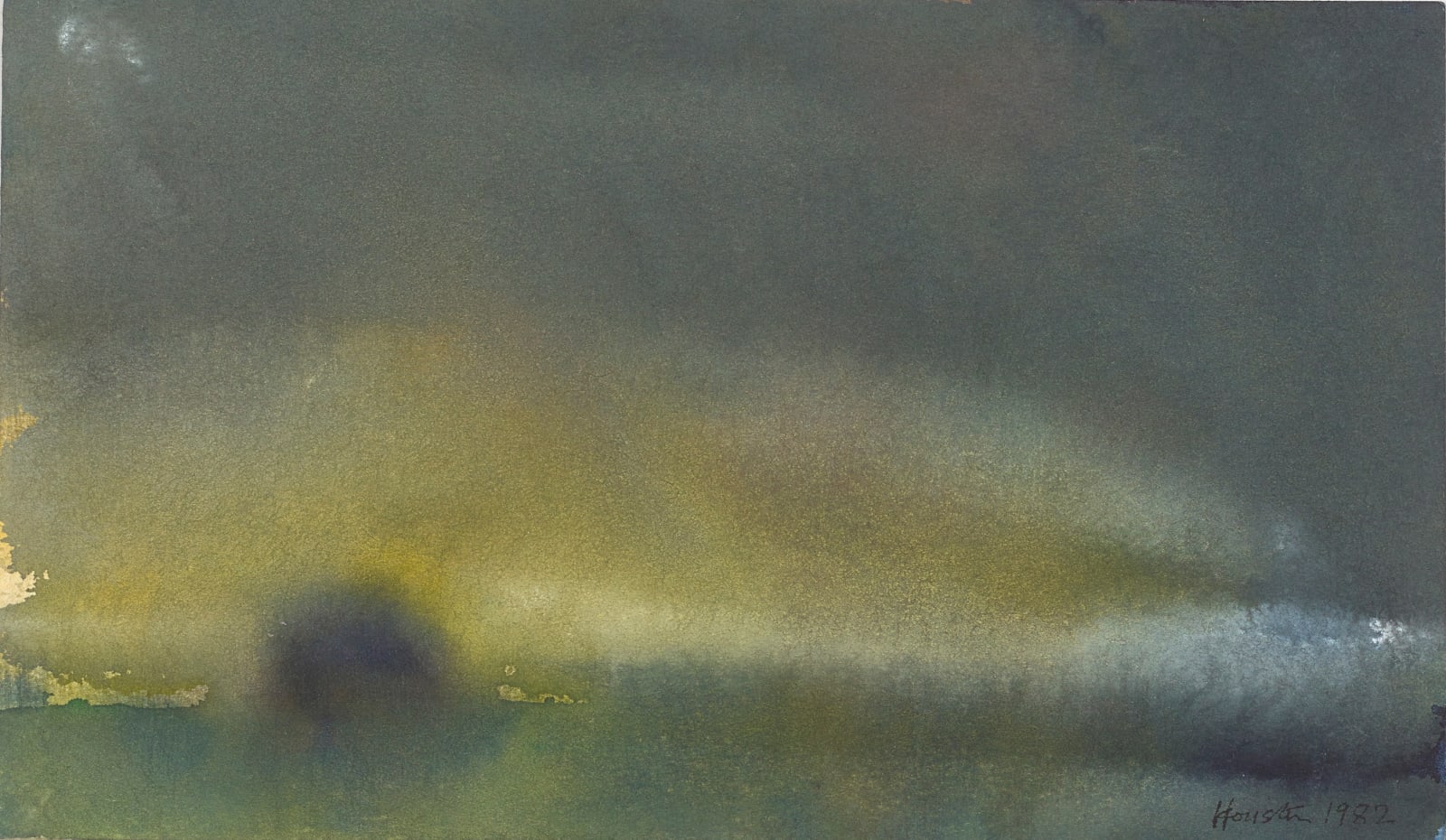 John Houston RSA, Untitled (Bass Rock), 1972