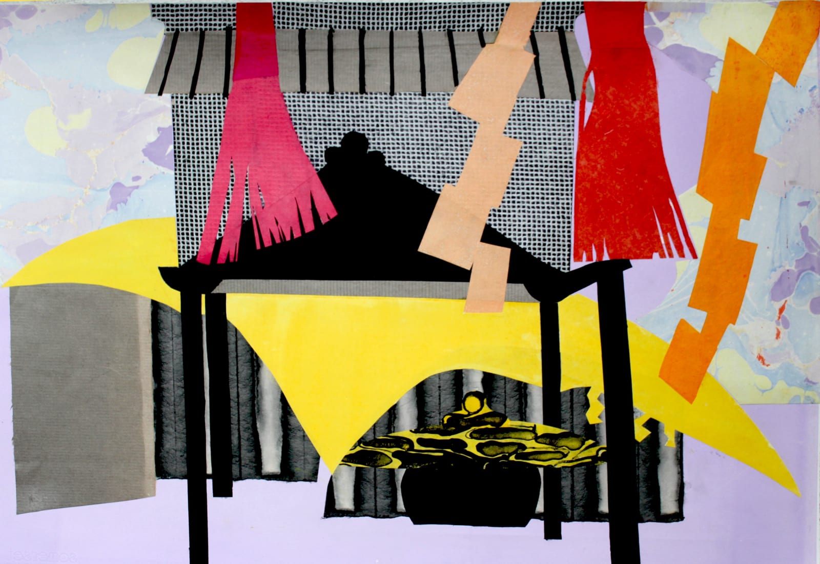 Elspeth Lamb RSA, Temple in the Wind, Fujikawaguchiko