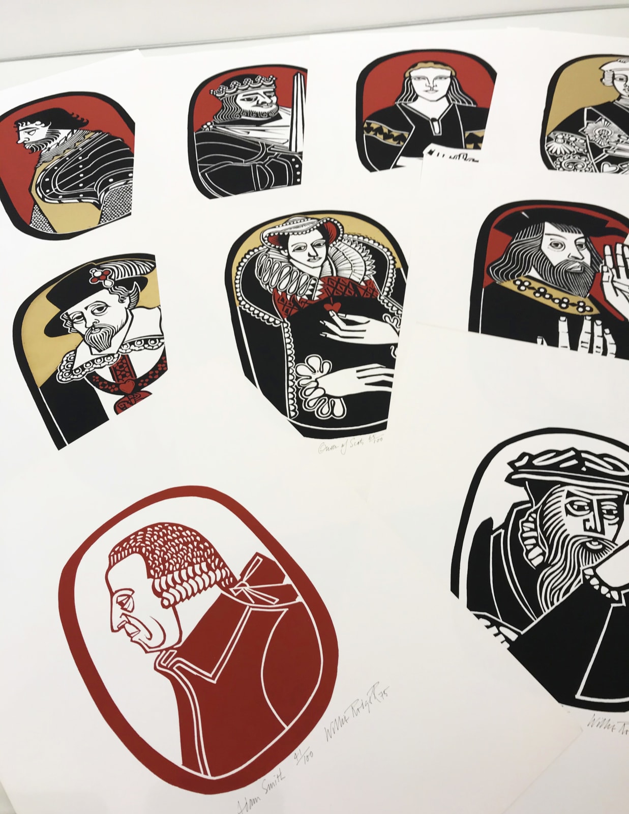 Willie Rodger RSA, The Scottish Historical Playing Cards Set, 1975