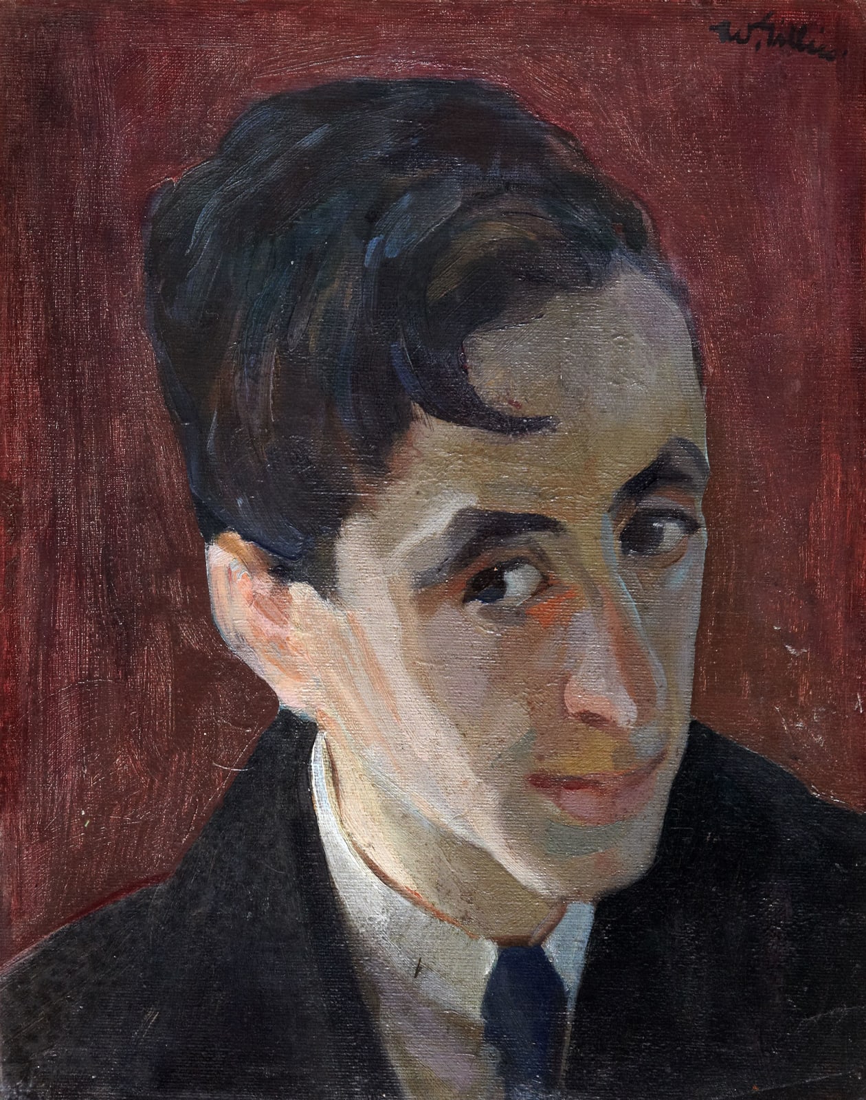 William Gillies RSA, Portrait of H Harvey Wood [Henry Harvey Wood (1903-78)], 1922