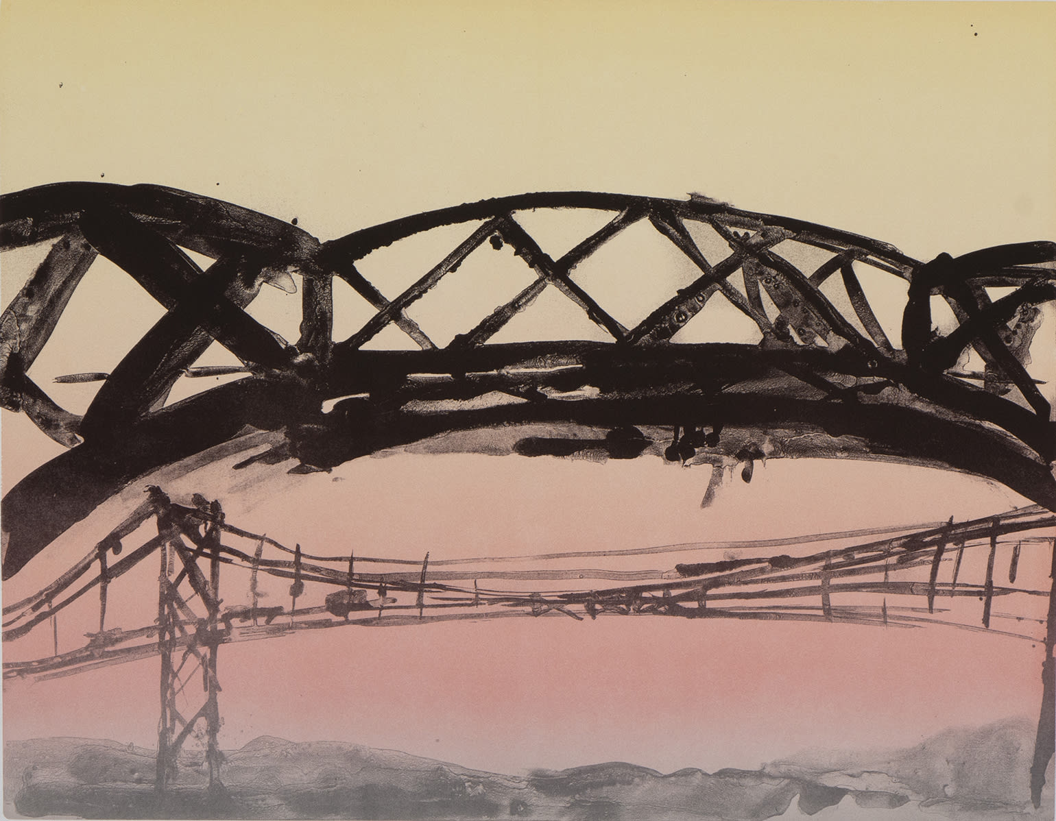 Kate Downie RSA, Ferry Down the Forth, 2009