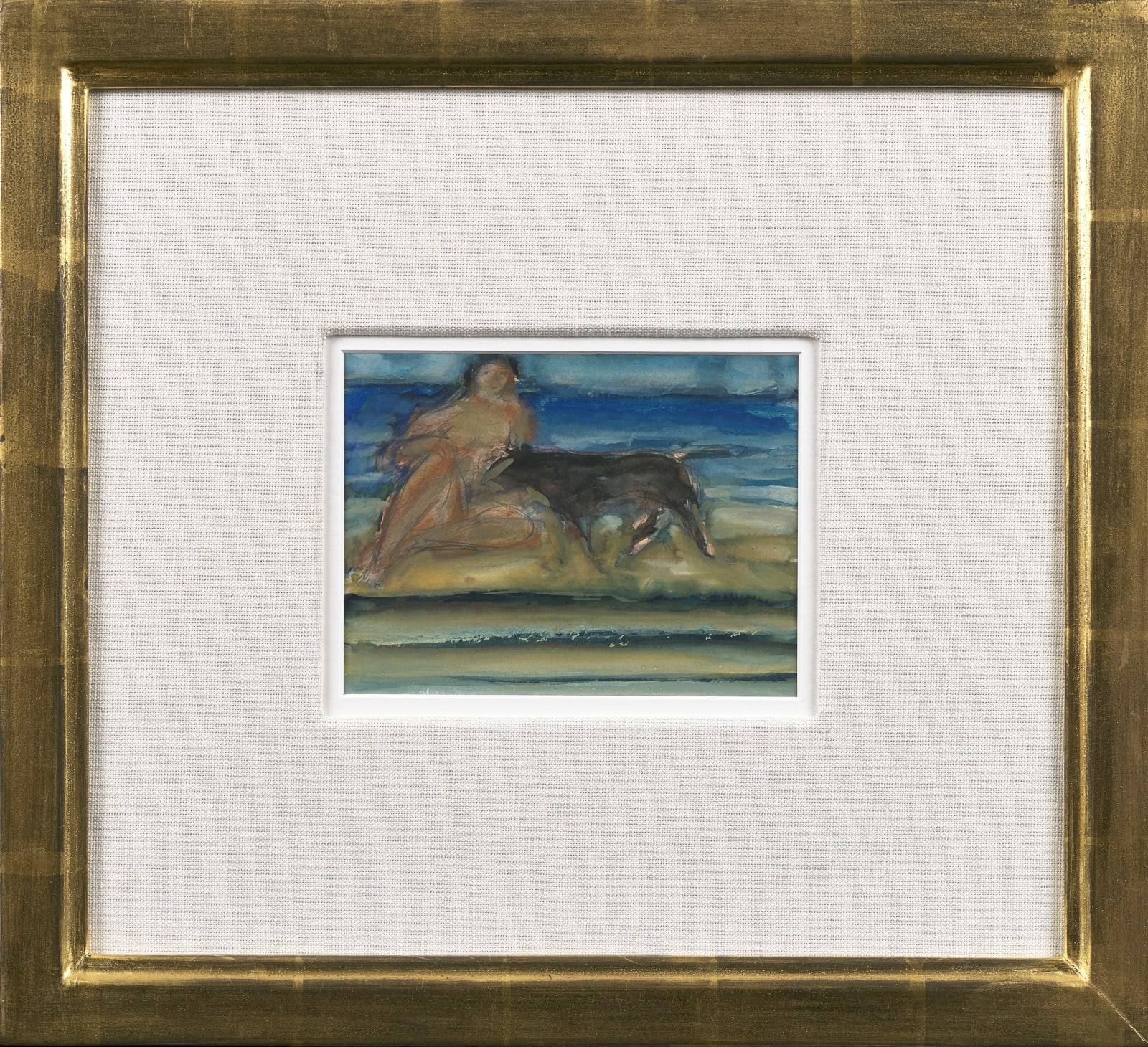 John Houston RSA, Bather and Dog