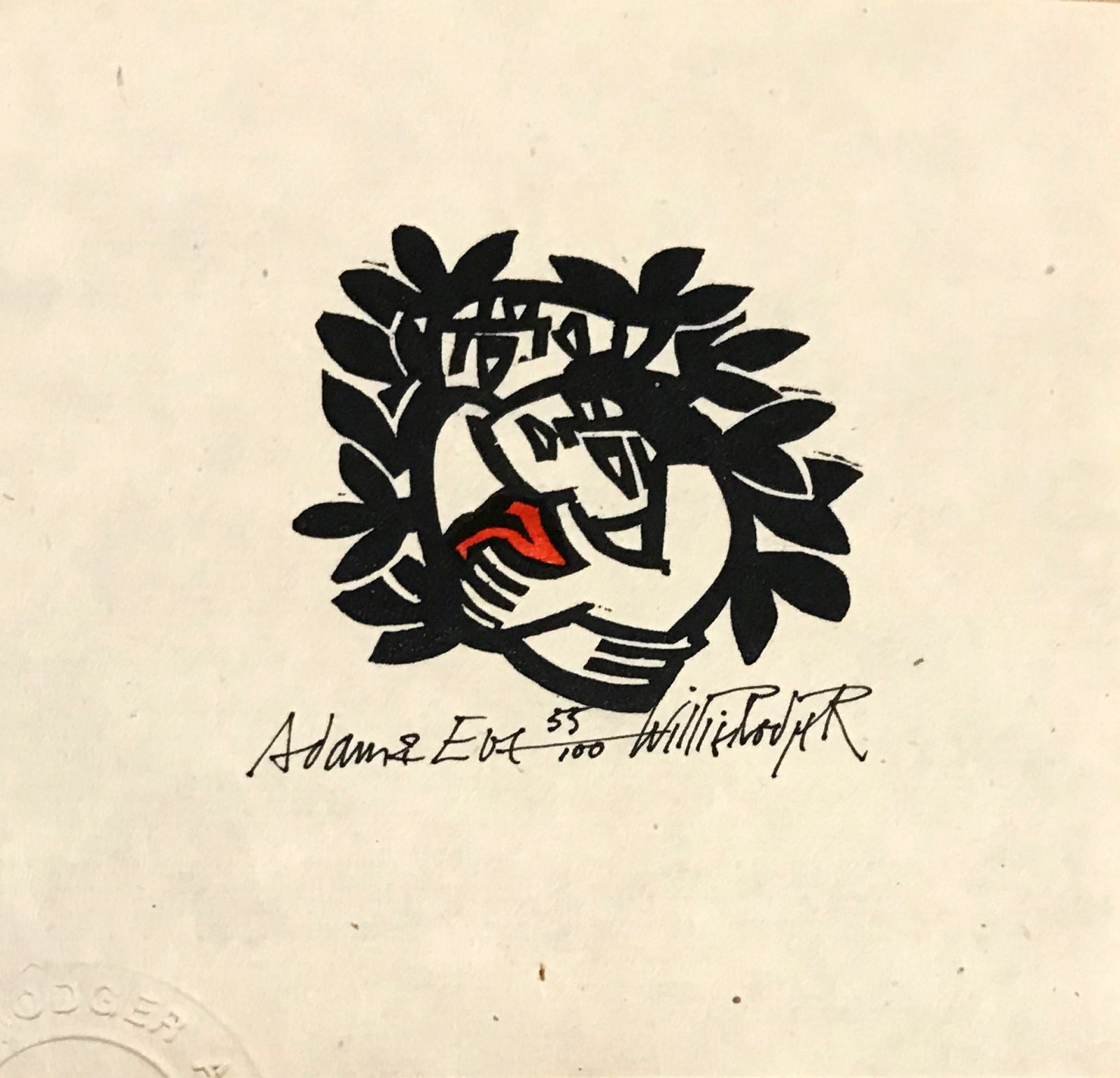 Willie Rodger RSA, Adam and Eve, 1996