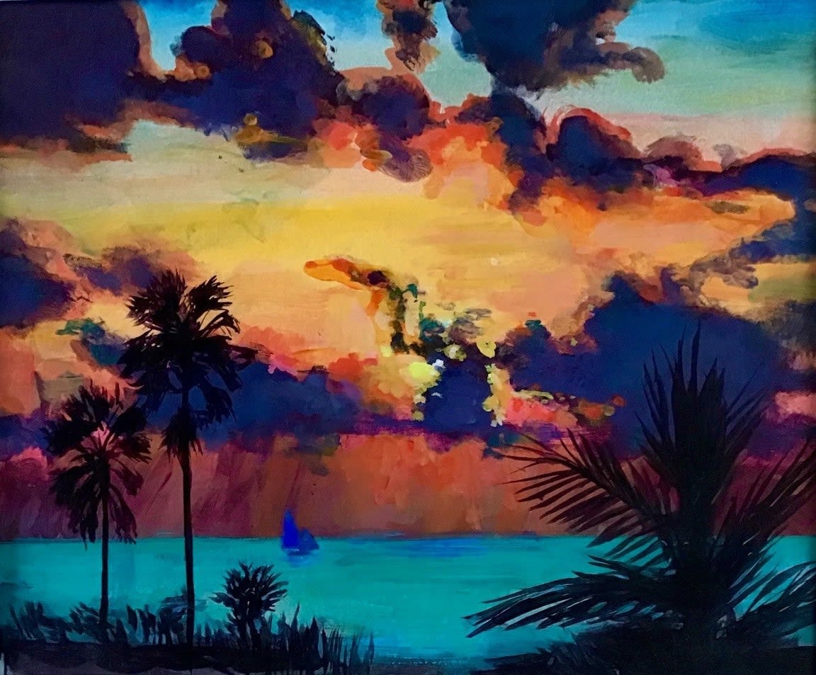 George Donald RSA, Cloud Study: Sunset Key, 2024