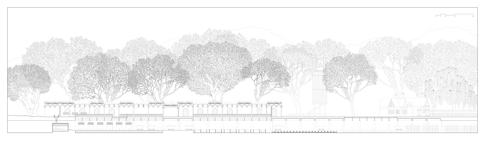Alexandra Adams and Euan Campbell, Botanic Gardens Railway Station, 2020