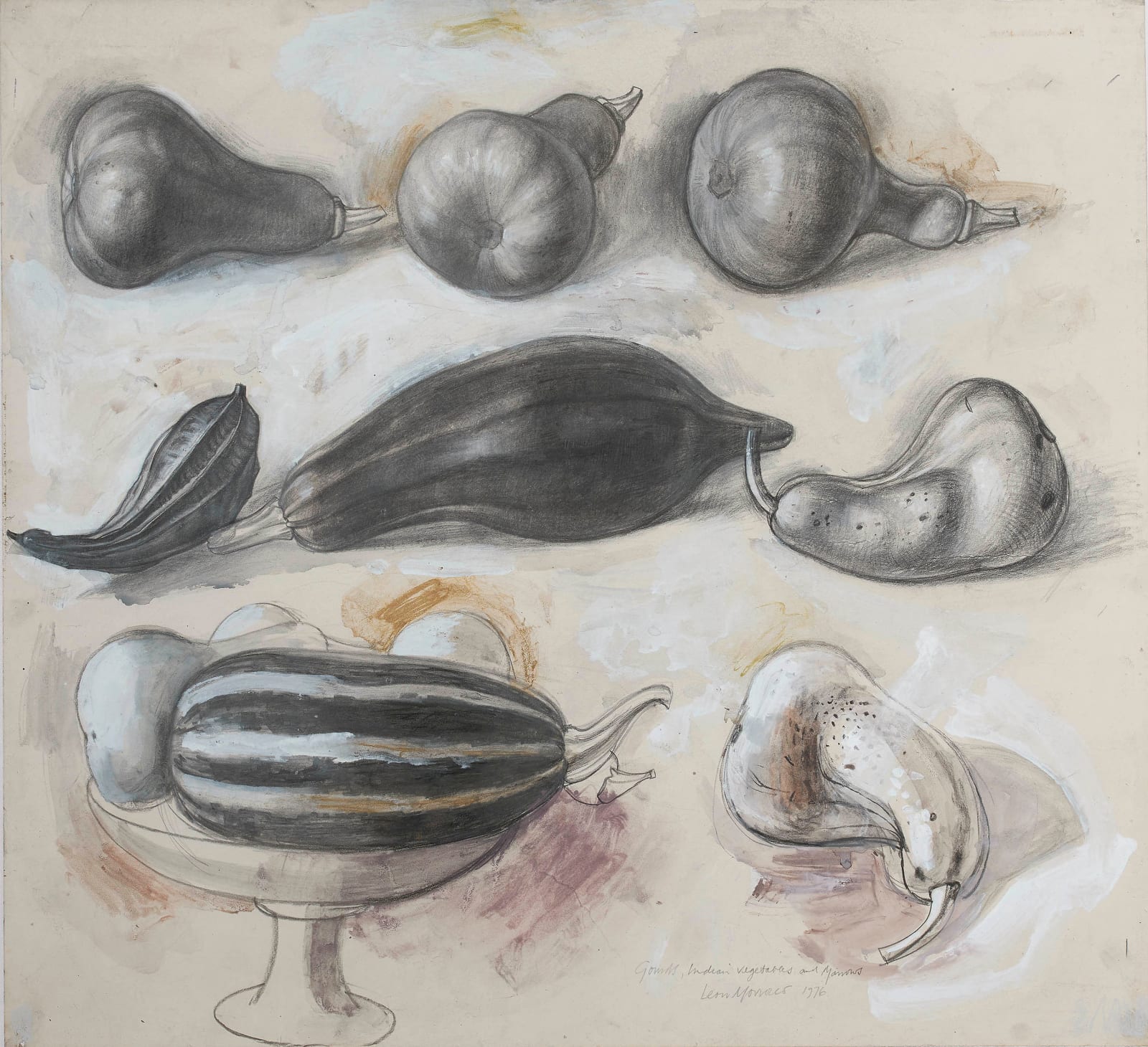 Leon Morrocco RSA, Gourds, Indian Vegetables and Marrows, 1976