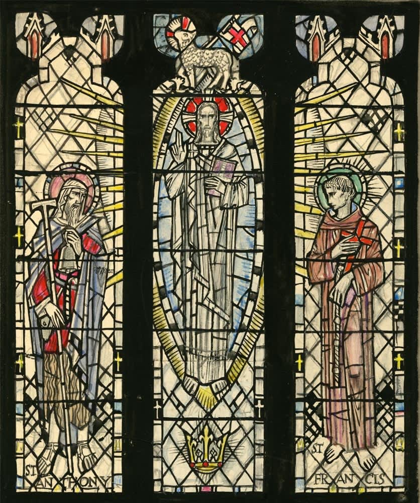William Wilson RSA, Design for stained glass - St Leonards Chapel, St Andrews, around 1948-52