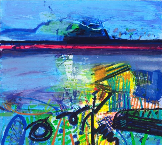 Barbara Rae RSA, Achill Beach, 2013
