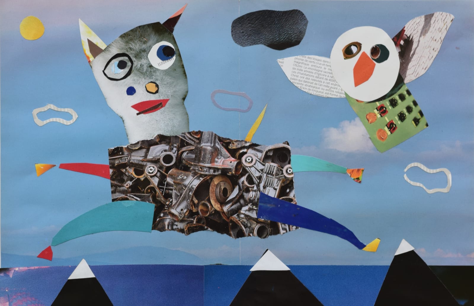 Neil Macpherson RSA, Mountain Goat and Snowy Owl, 2022