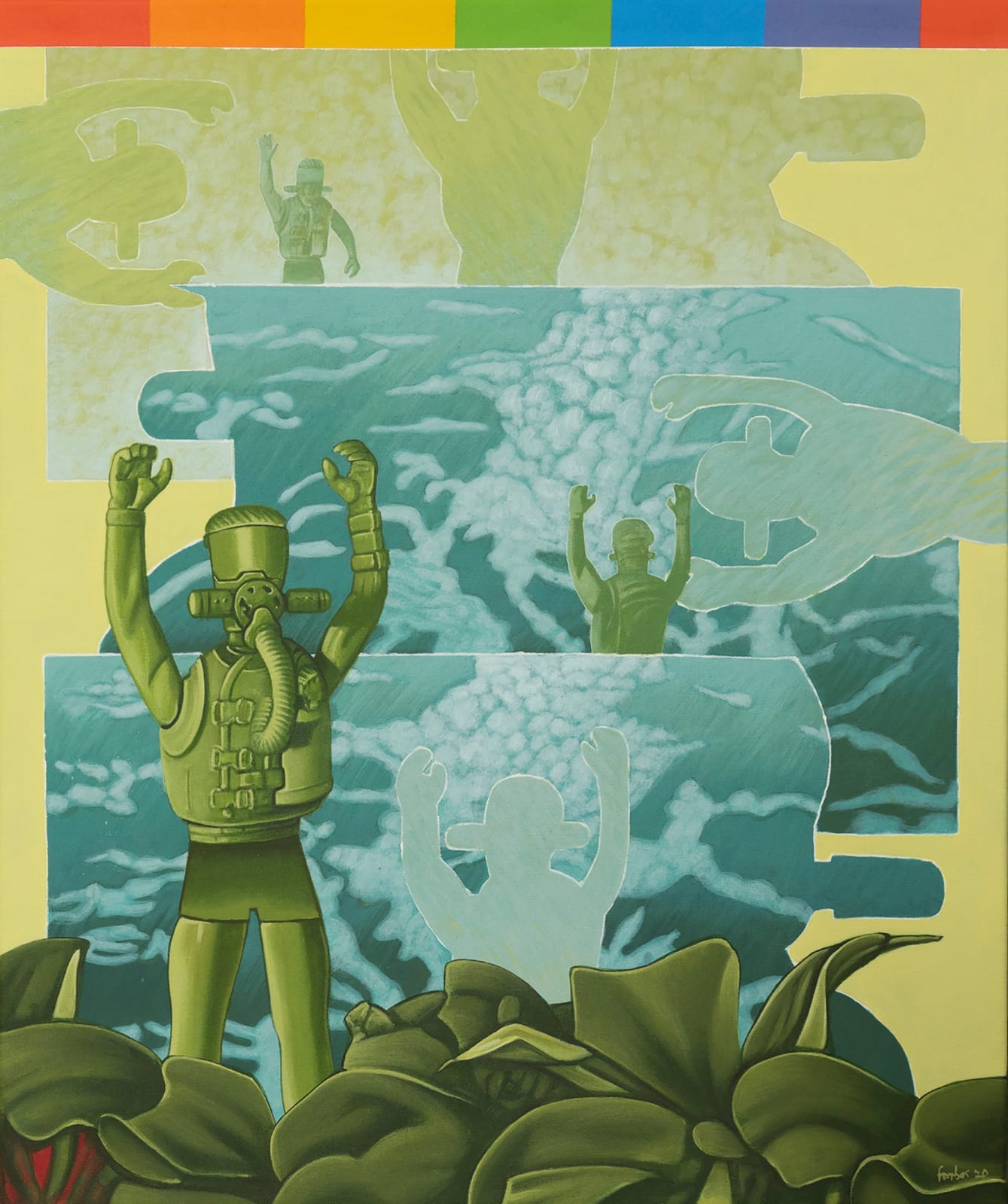 Ronald Forbes RSA, Deluge: Noah Chasing Rainbows