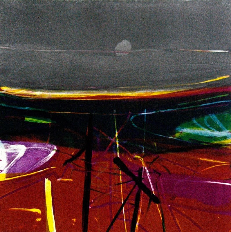 Barbara Rae RSA, Downpatrick Storm