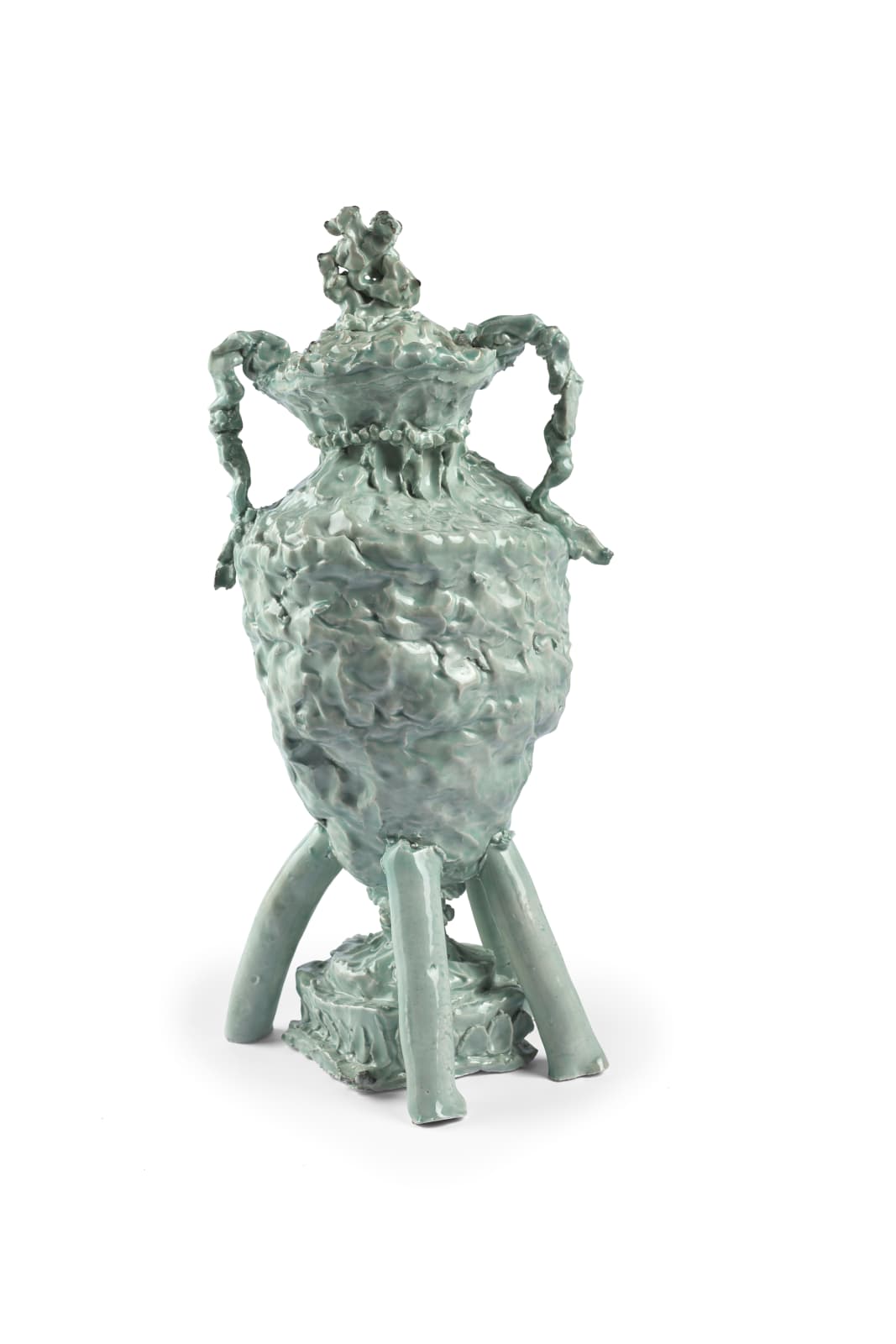 Jessica Harrison RSA, Jasperware vase and cover with Pegasus finial and with reliefs of Apollo and the Muses, made at the factory of Josiah Wedgwood, Etruria, Staffordshire, ca. 1790, 2015