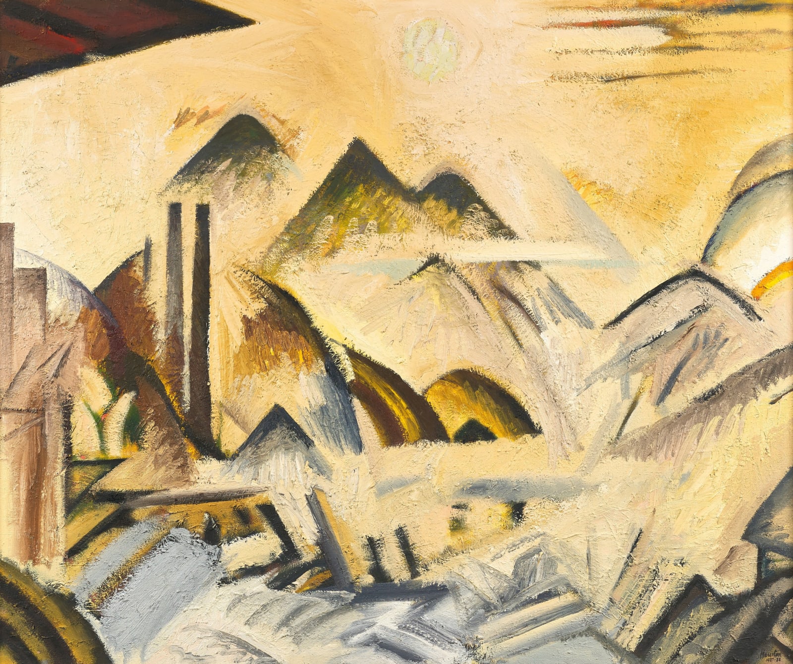 John Houston RSA, Red Bridge, Nikko, 1987-88