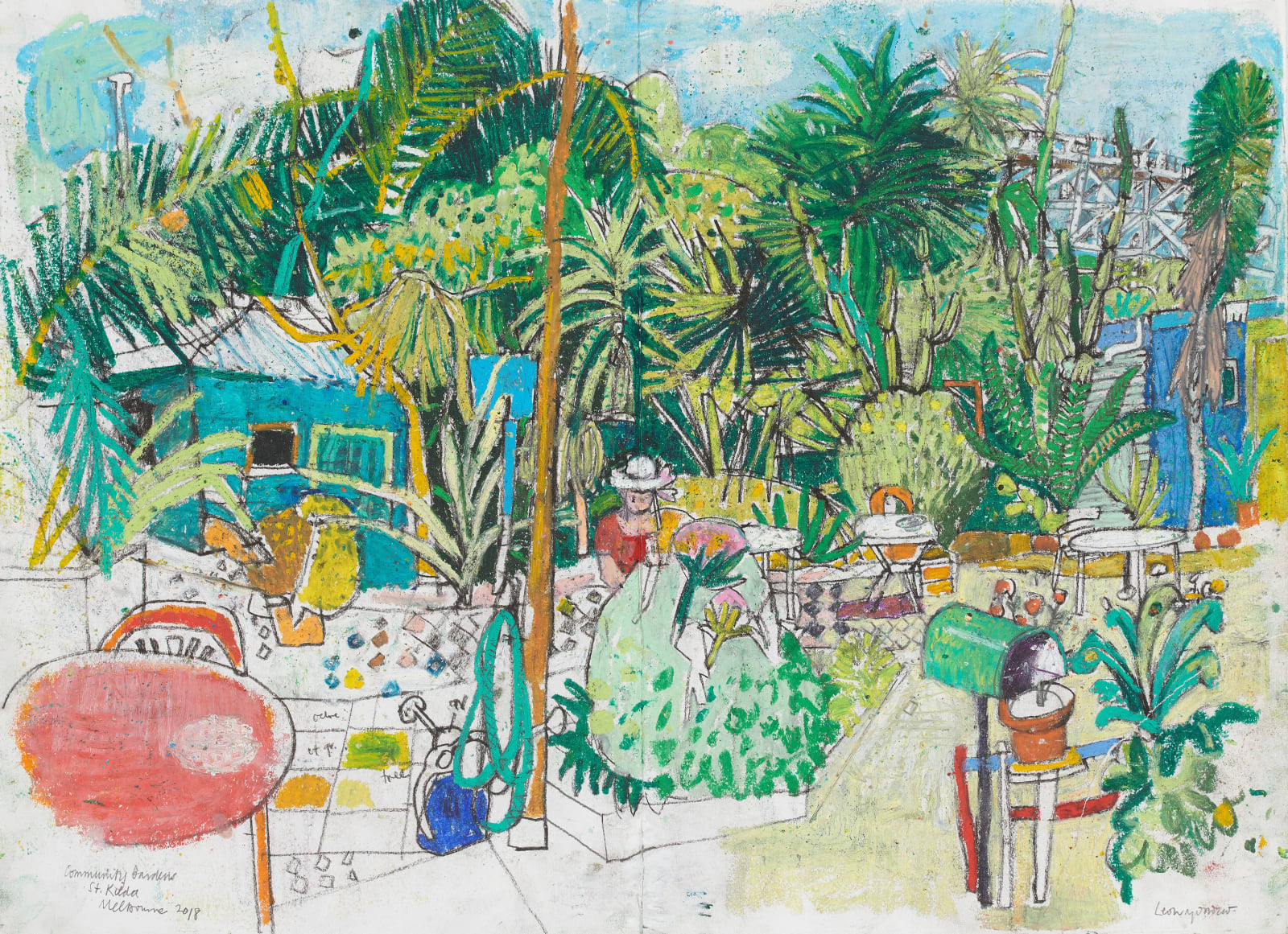 Leon Morrocco RSA, Community Gardens, St Kilda, Melbourne, 2018