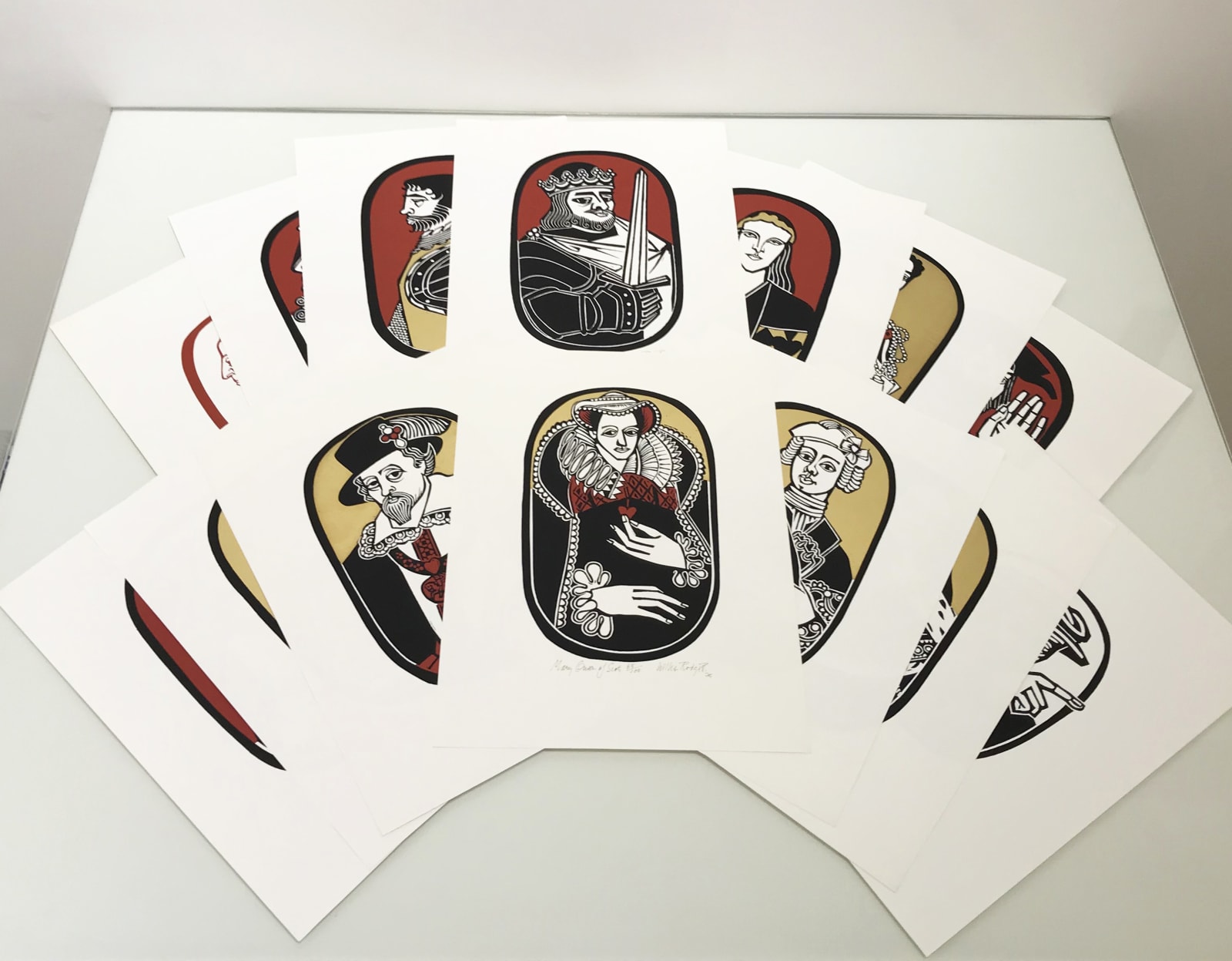 Willie Rodger RSA, The Scottish Historical Playing Cards Set, 1975