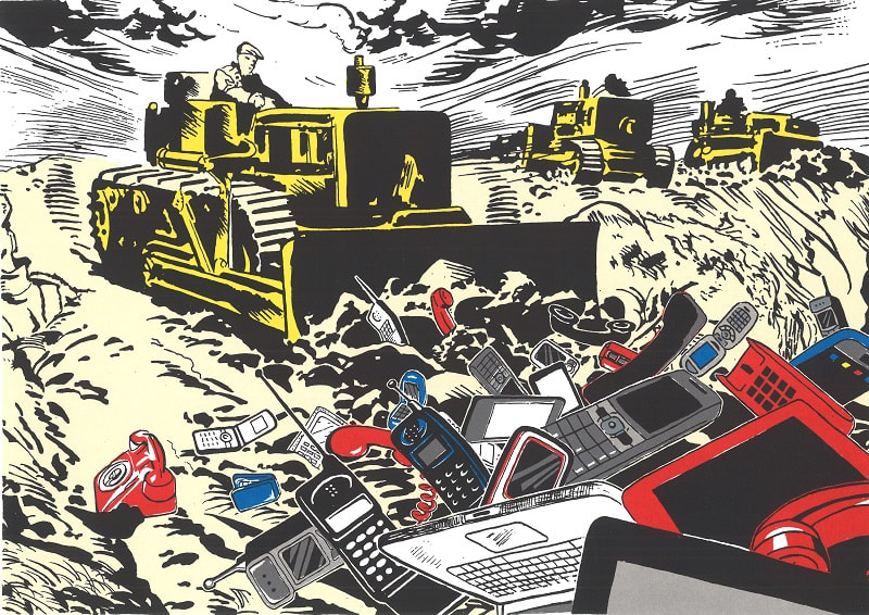 David Mach HRSA, Contact Less, 2019