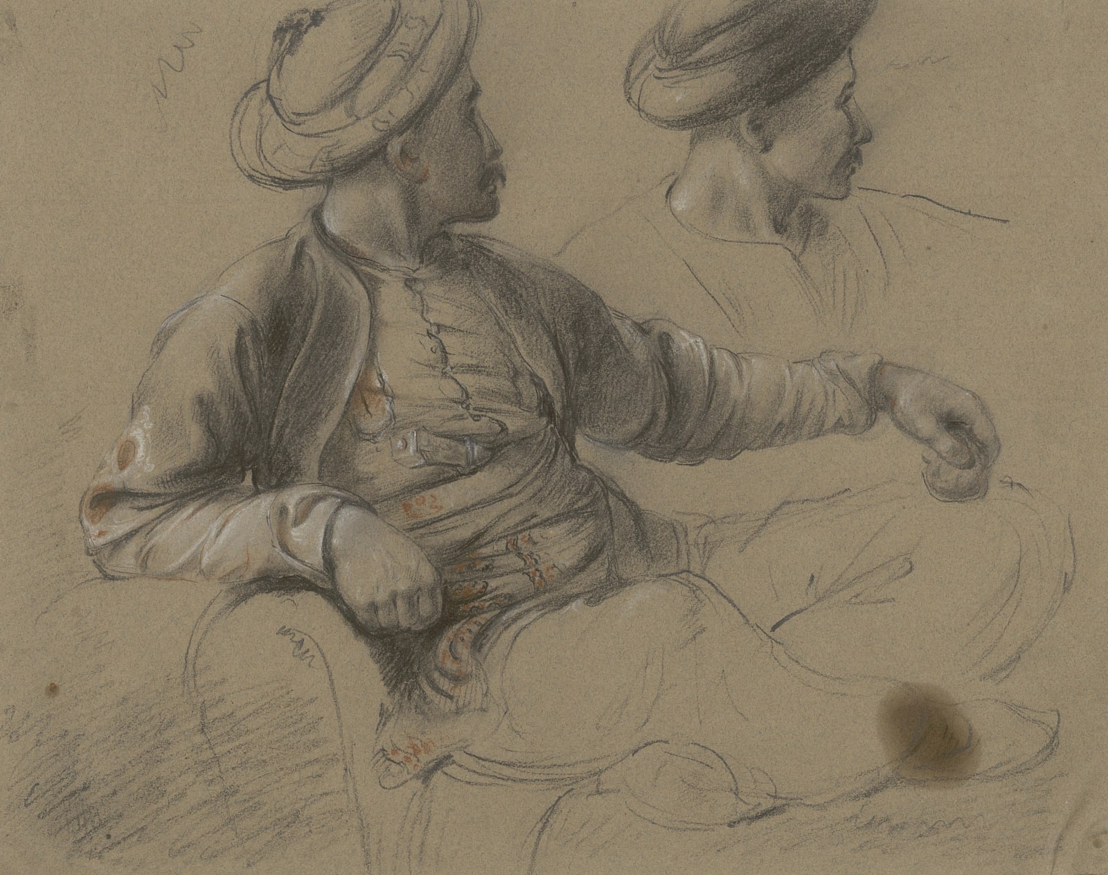 Sir William Allan PPRSA, Drawing for the painting 'Circassian Captives' (from album), c. 1805-16