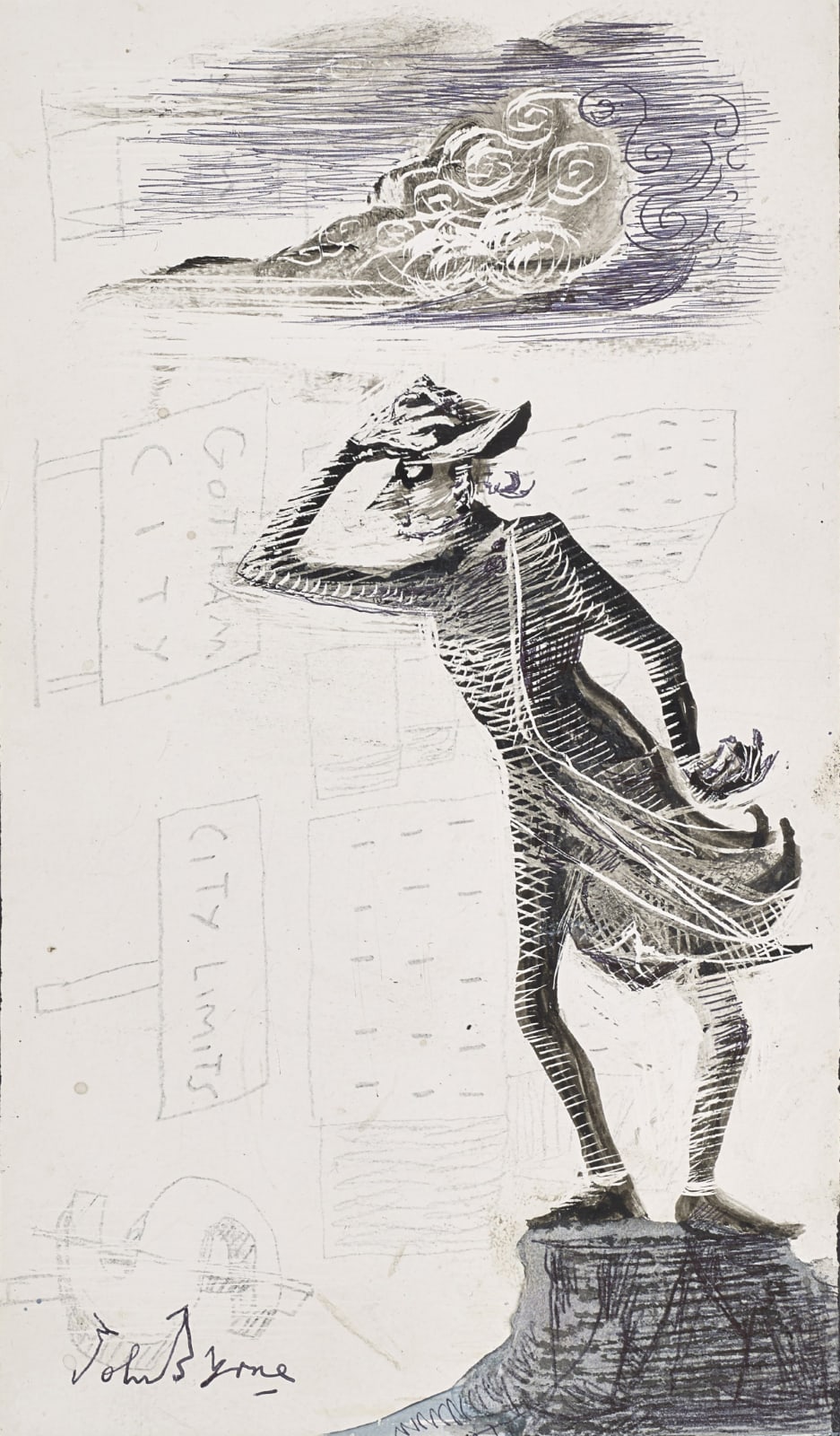 John Byrne RSA, The Lookout, 2018