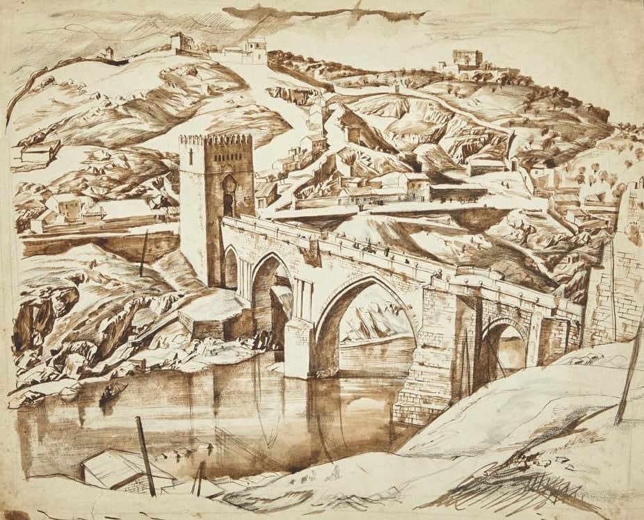 William Wilson RSA, St Martin's Bridge, Toledo, 1932