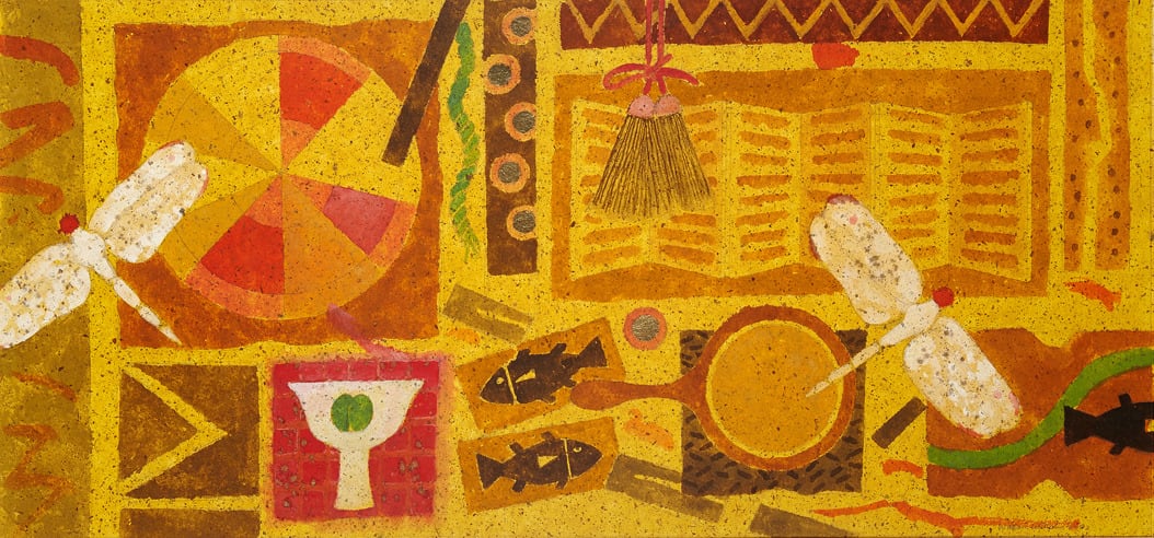 William Littlejohn RSA, Stem Cup and Dragonflies, 2002