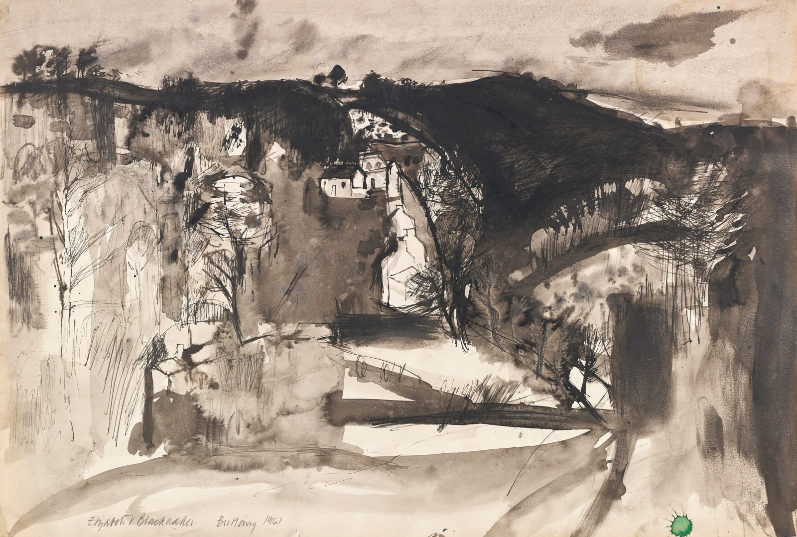 Elizabeth Blackadder RSA, Brittany, 1961