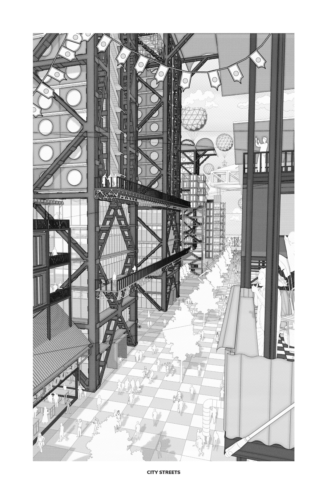 Brendan Kerrisk, Sins of the Father Illustration 02 - City Streets, 2024