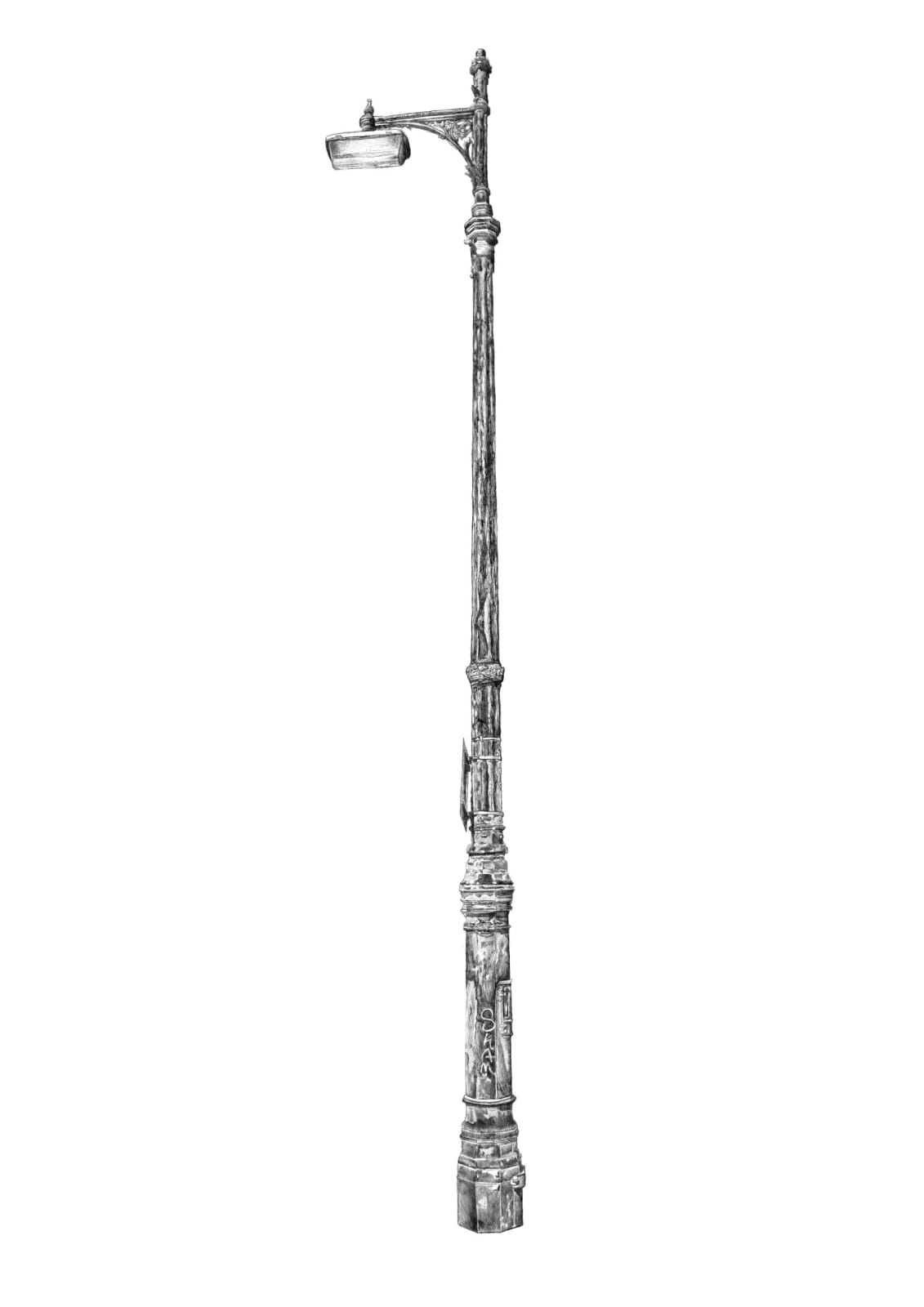 Meg Moss, Lamppost Study 2, 2021