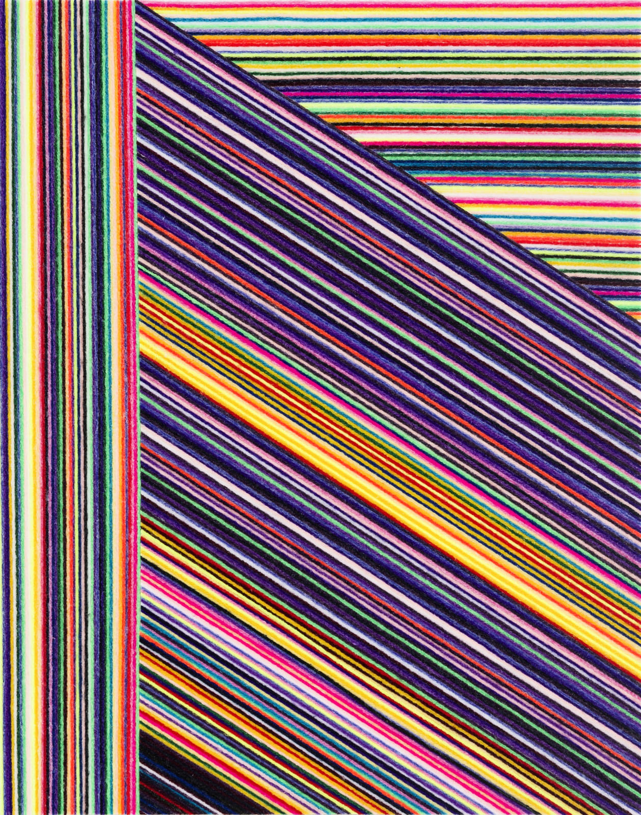 Jim Lambie RSA (Elect), Wool Painting (Odyssey), 2021