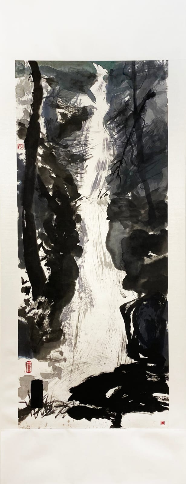 Kate Downie RSA, Three Carsaig Scrolls: Falling Water