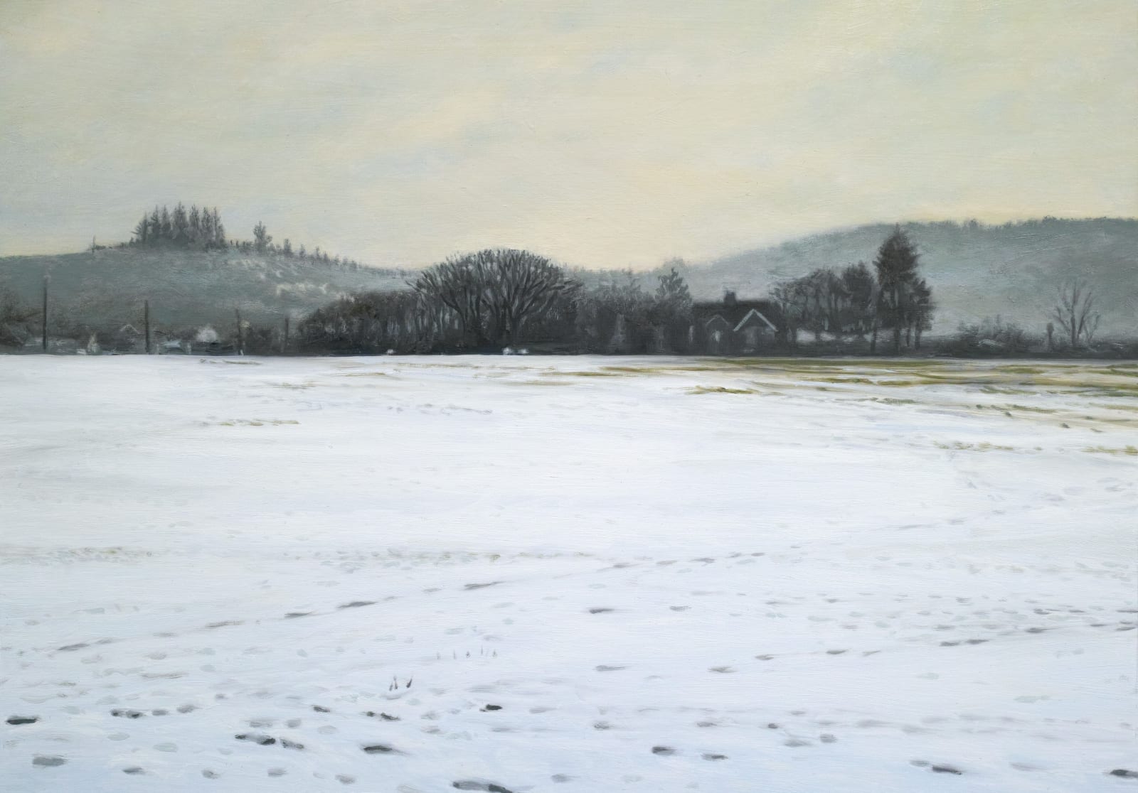 Philip Braham RSA, Footprints in the Snow, 2021