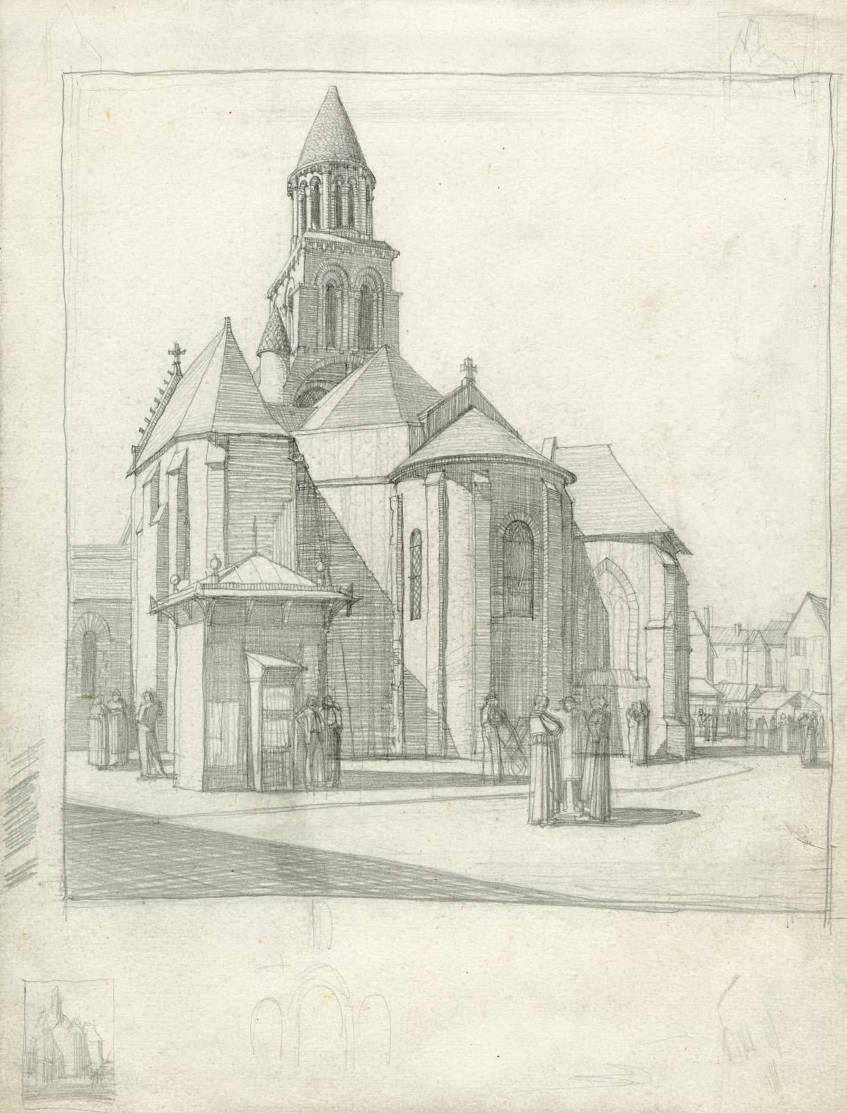 William Wilson RSA, Church, Poitiers, 1927