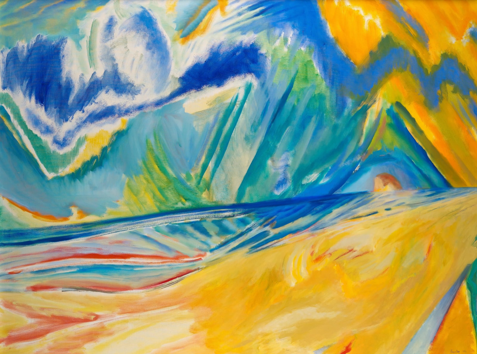 John Houston RSA, Towards the Bass Rock, Summer, 1990