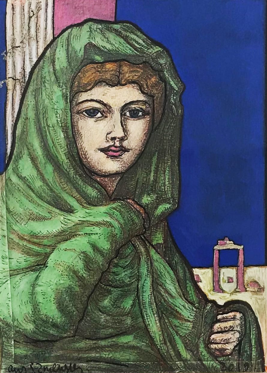 Adrian Wiszniewski RSA, Woman of Rome, 2019