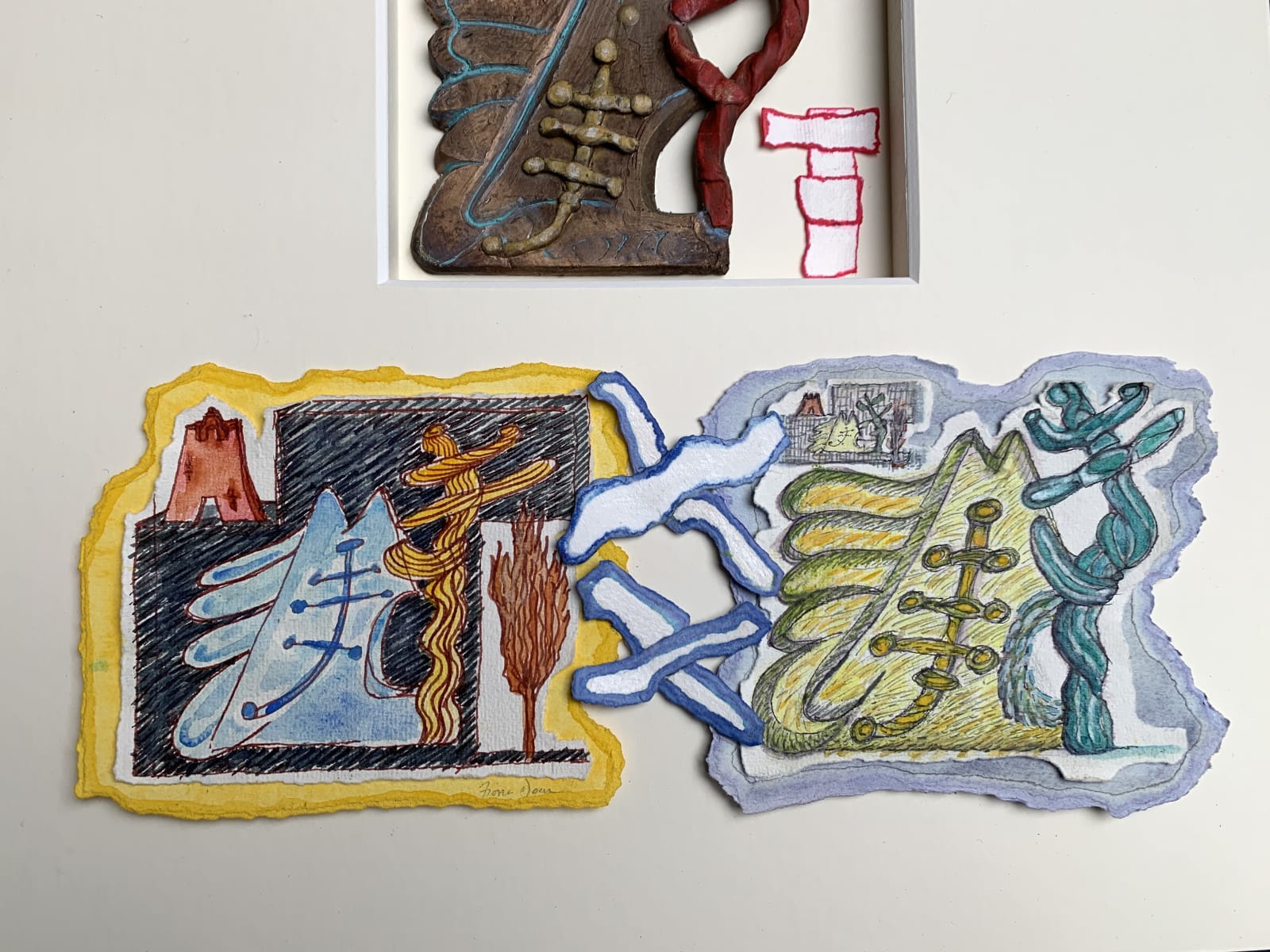 Fiona Dean RSA, Field-Notes: Copse-Cloud-Hill. Solway Merse. South. S.W.