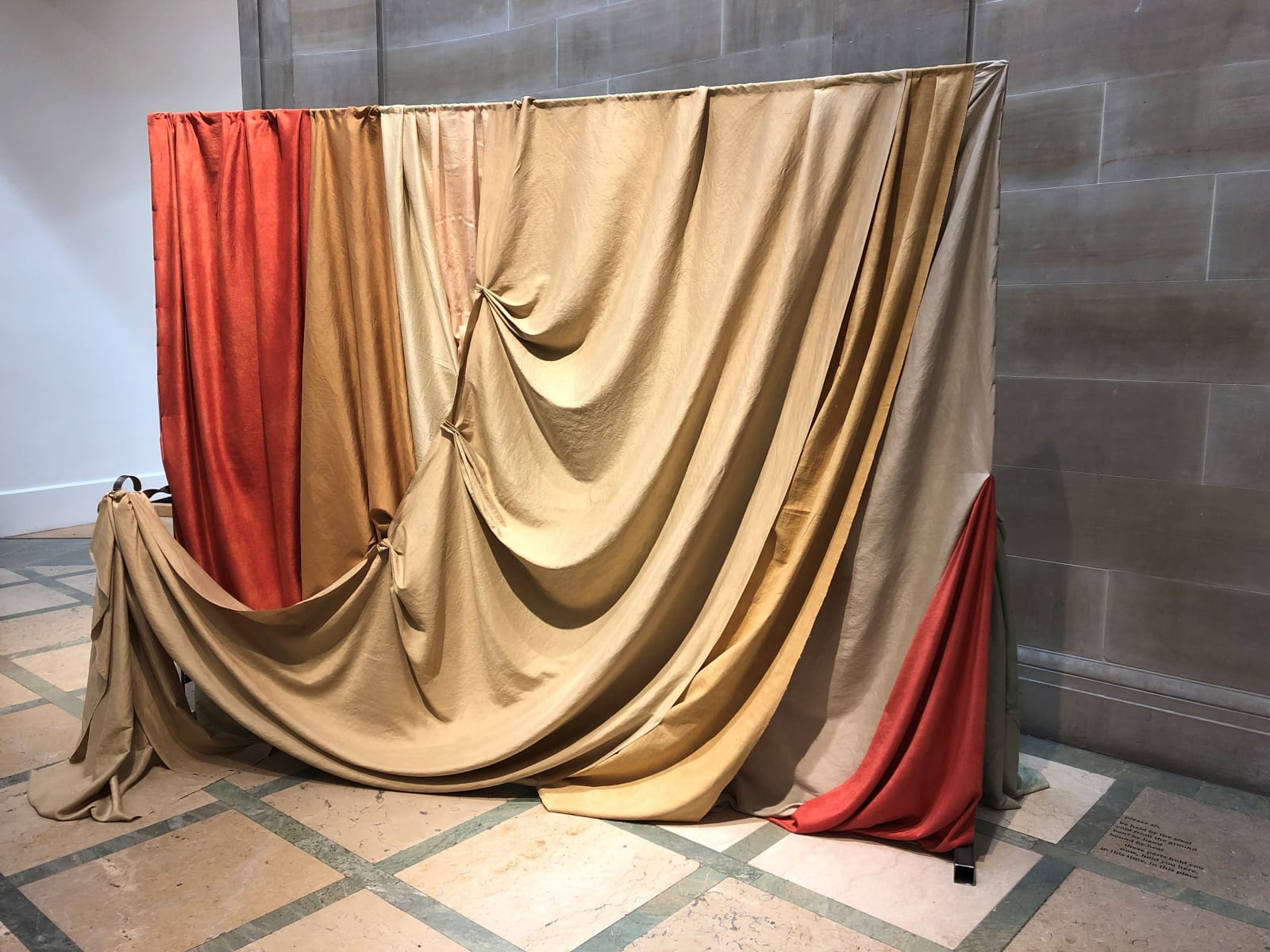 Lily Garget, Hand-dyed fabric on metal frame, 2024