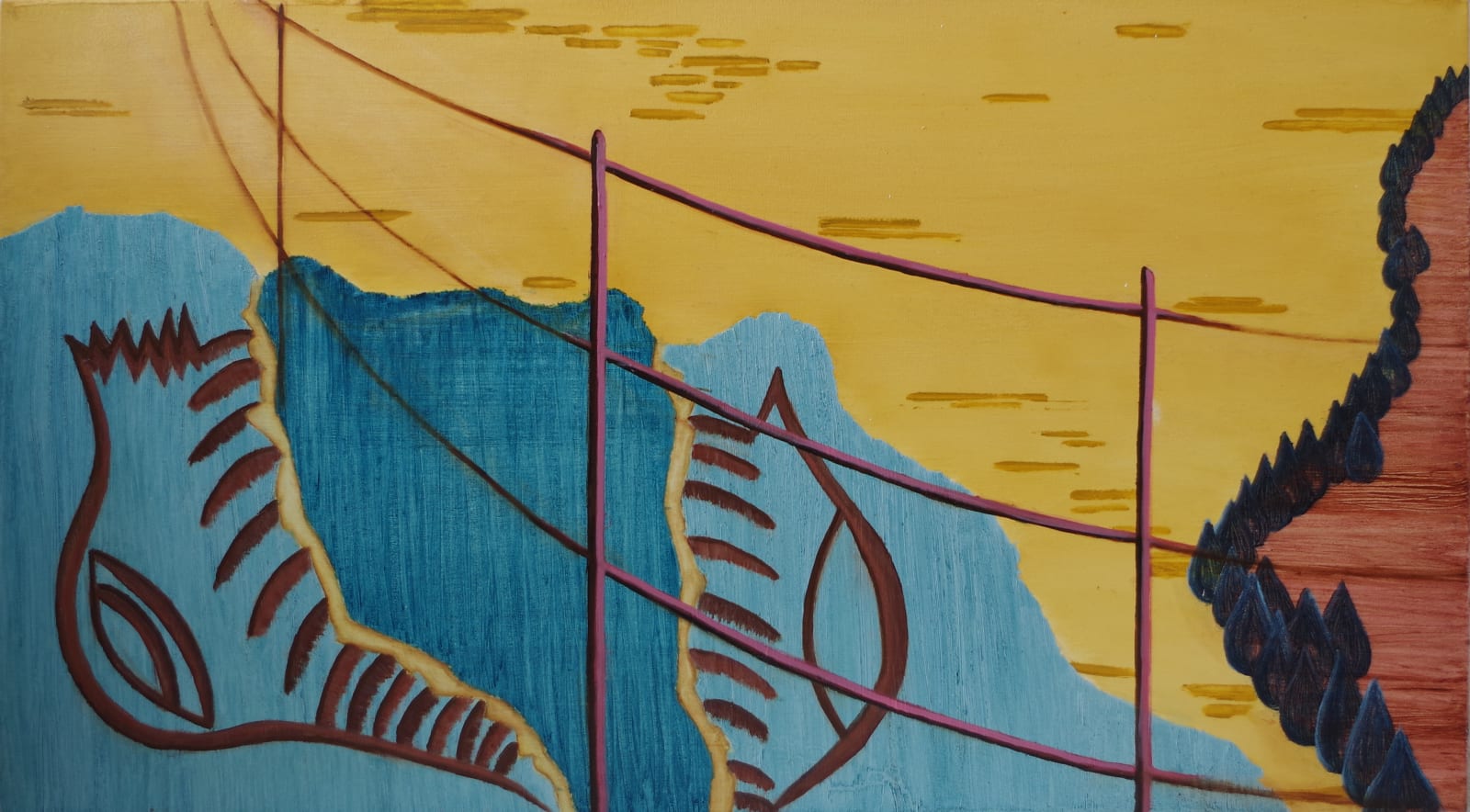 Catherine Eckersall, Together on the Hillside, 2021