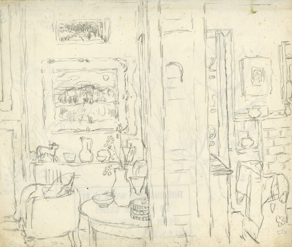 William Gillies RSA, Interior at Willowbrae Road, c.1936-38