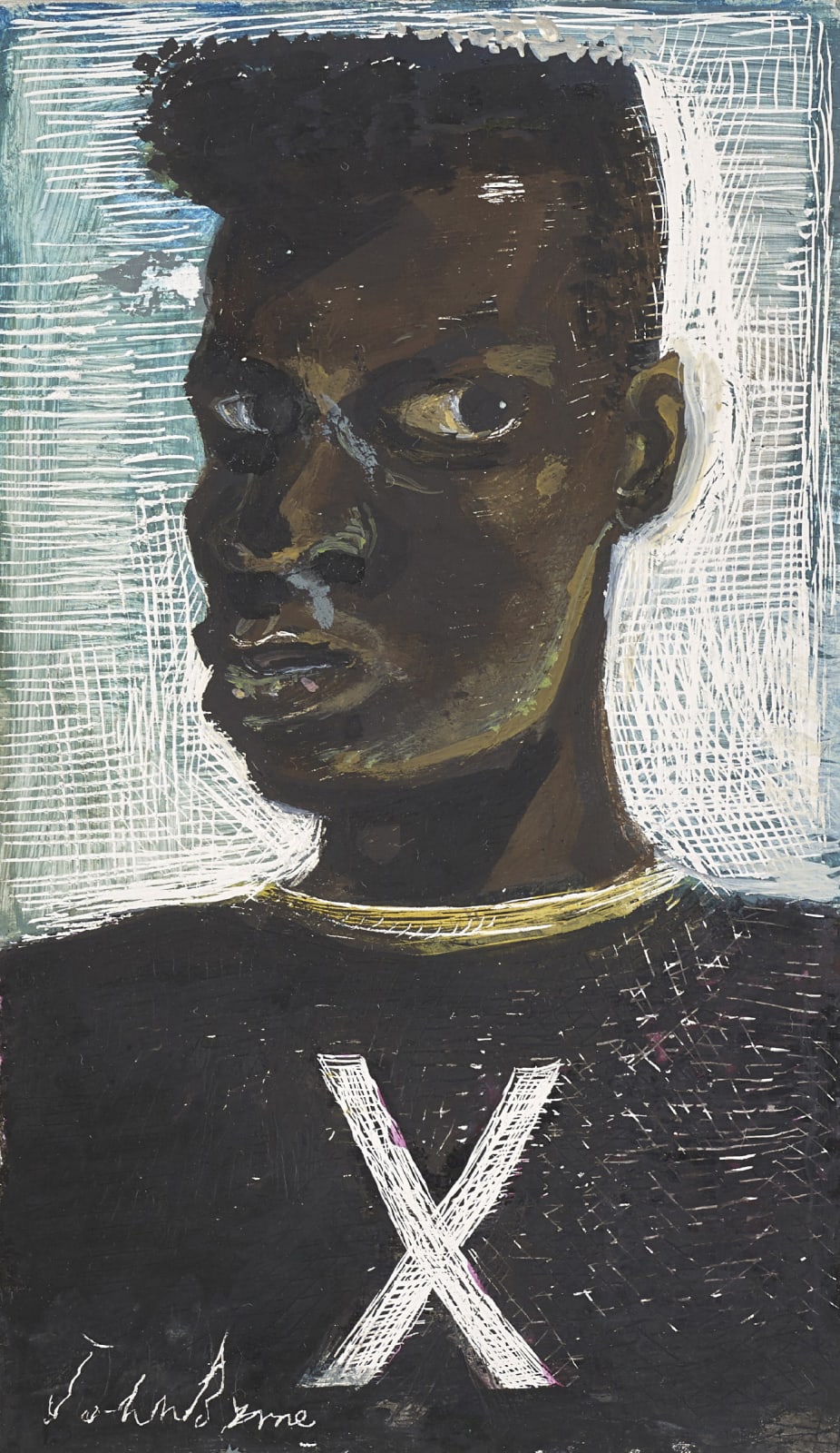 John Byrne RSA, Black Guy, 2018