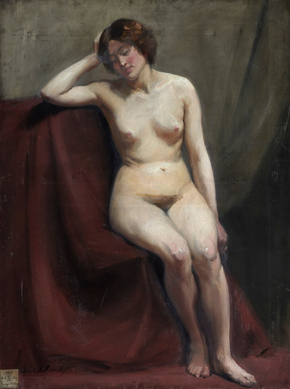 Andrew A Gamley, Female Nude, 1903
