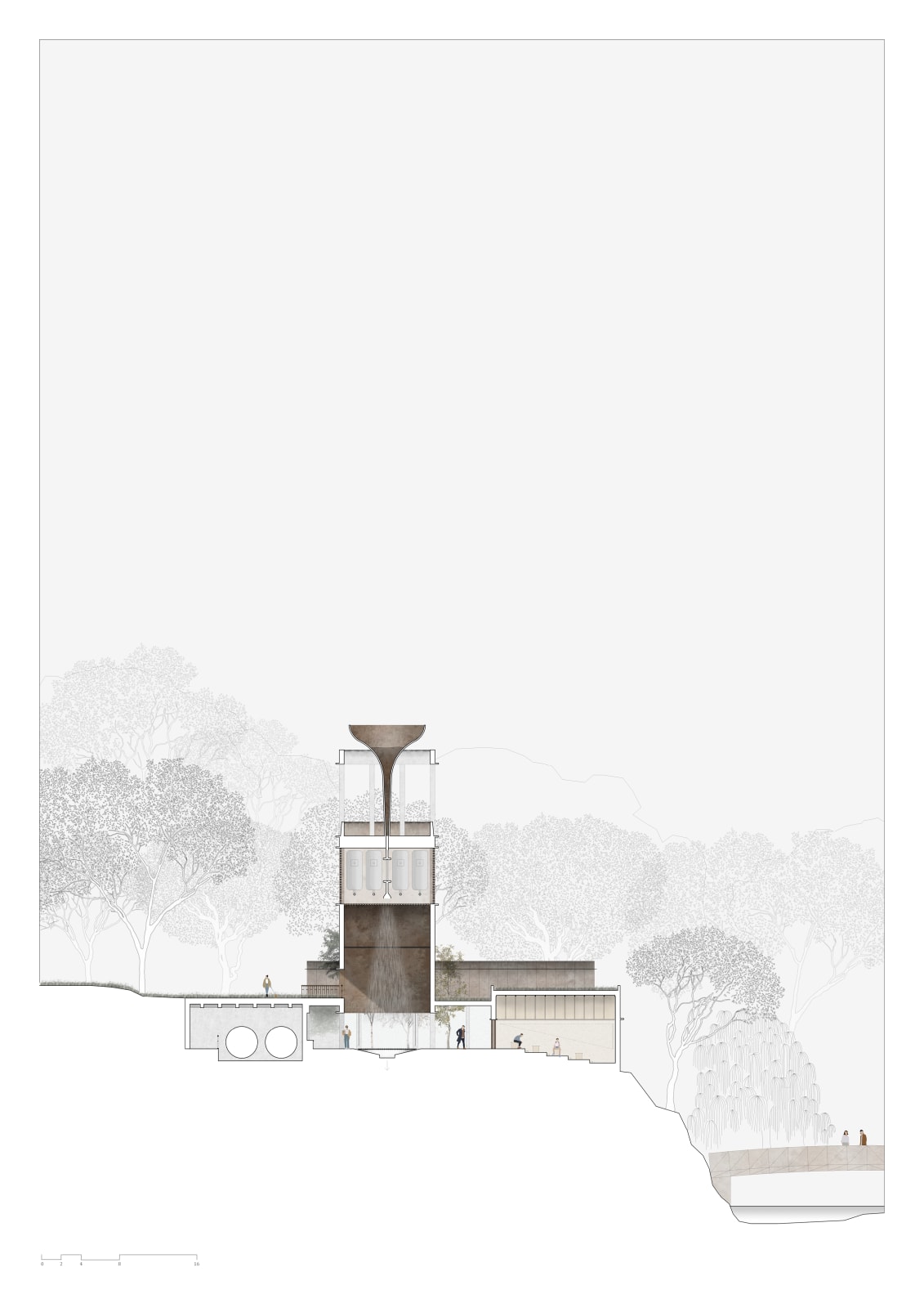 Alexandra Adams and Euan Campbell, Water Aeration Tower Section, 2020