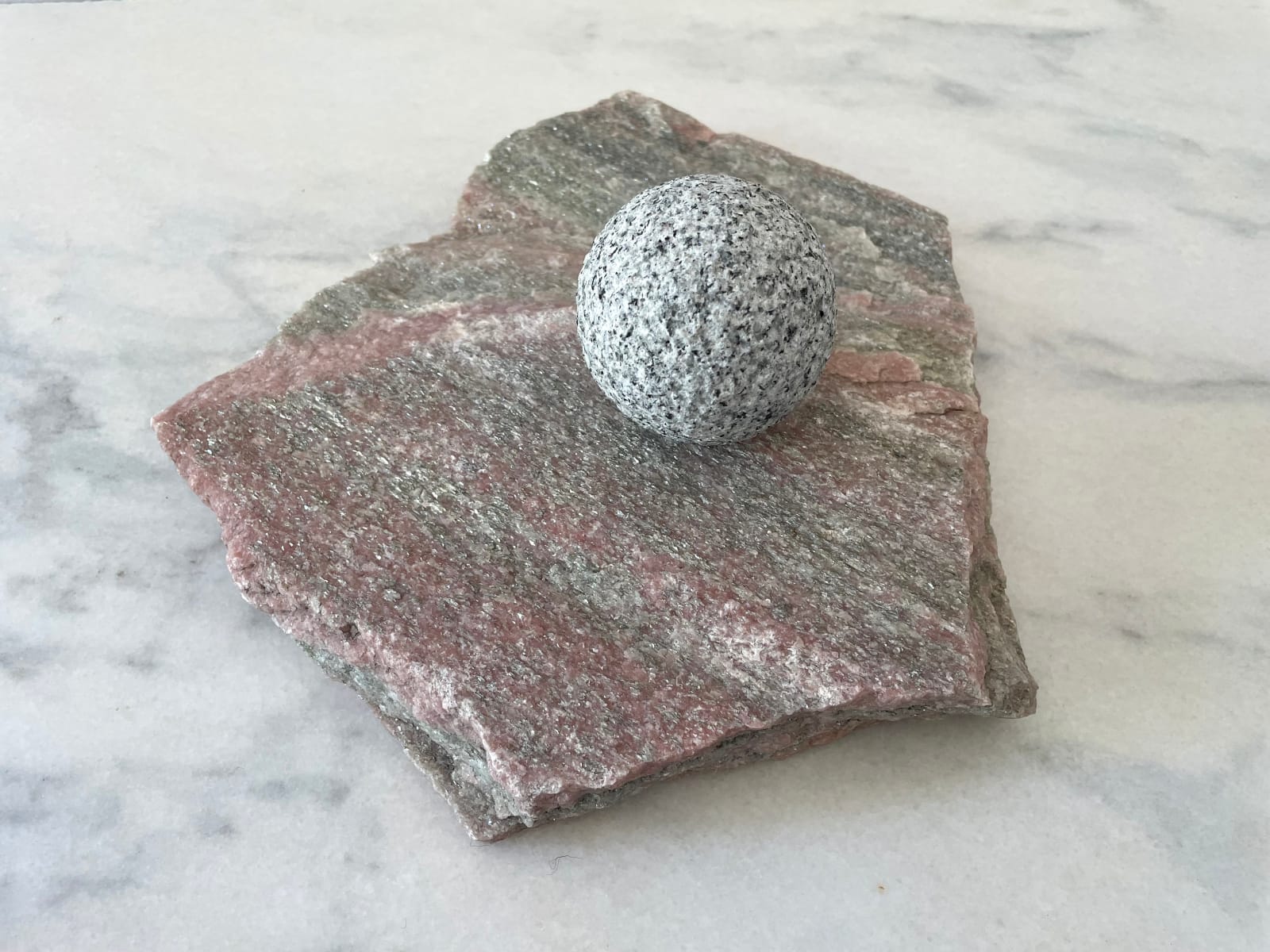 Mary Bourne RSA, Erratic, grey on pink