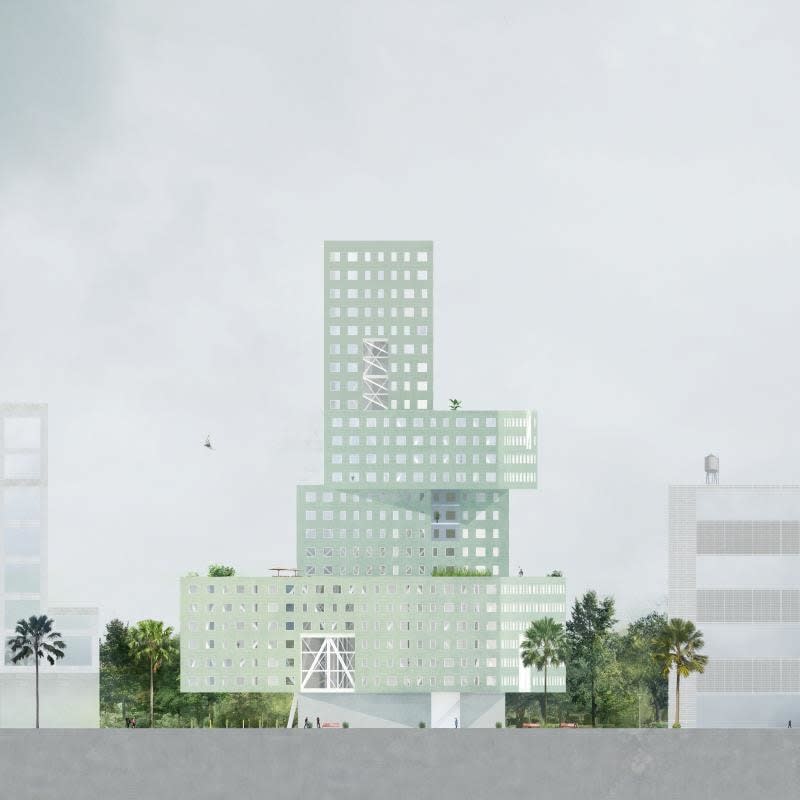 Xuanyu Wei, Stacking Housing, 2021