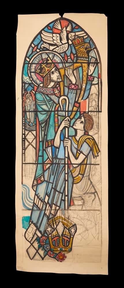 William Wilson RSA, Cartoon for stained glass - Ratho Church (unrealised), undated