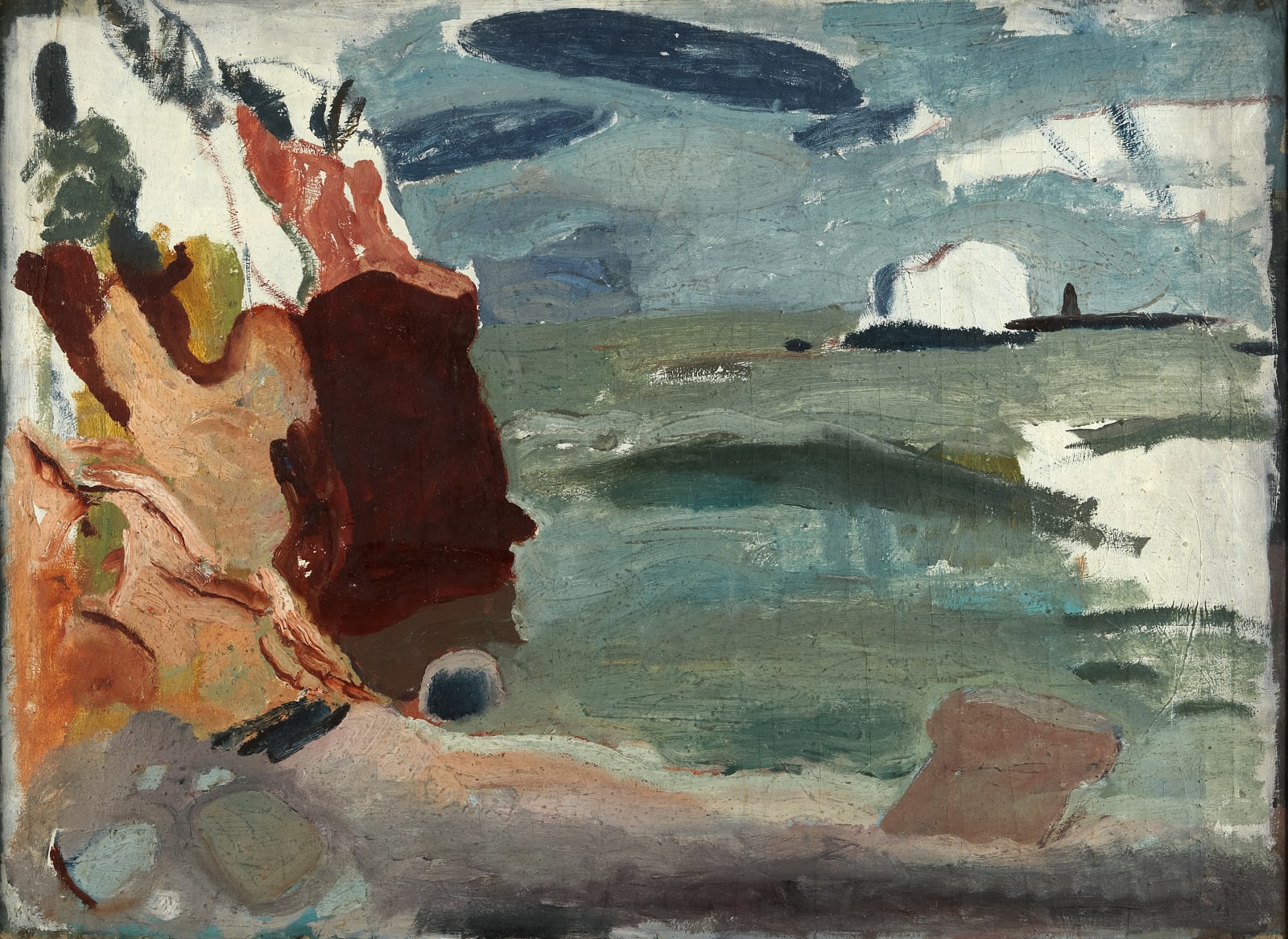 William Gillies RSA, The Bass Rock from Seacliff, c. 1927-29