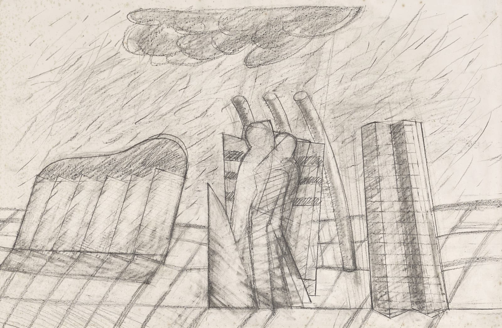 Bill Scott PPRSA, Shapes from the Past II, 1977